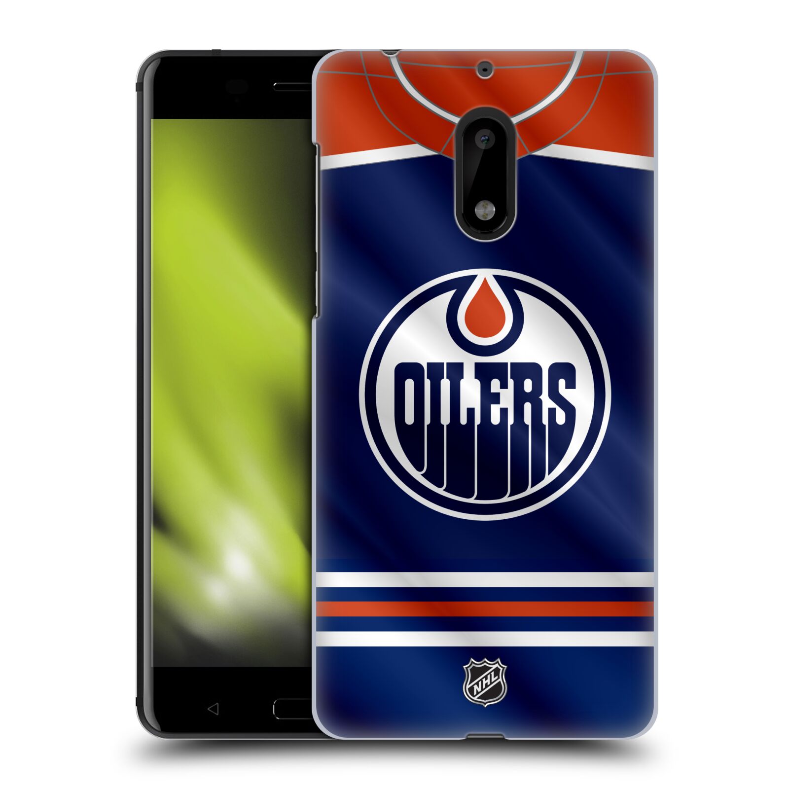 Pouzdro na mobil Nokia 6 - HEAD CASE - Hokej NHL - Edmonton Oilers - Dres