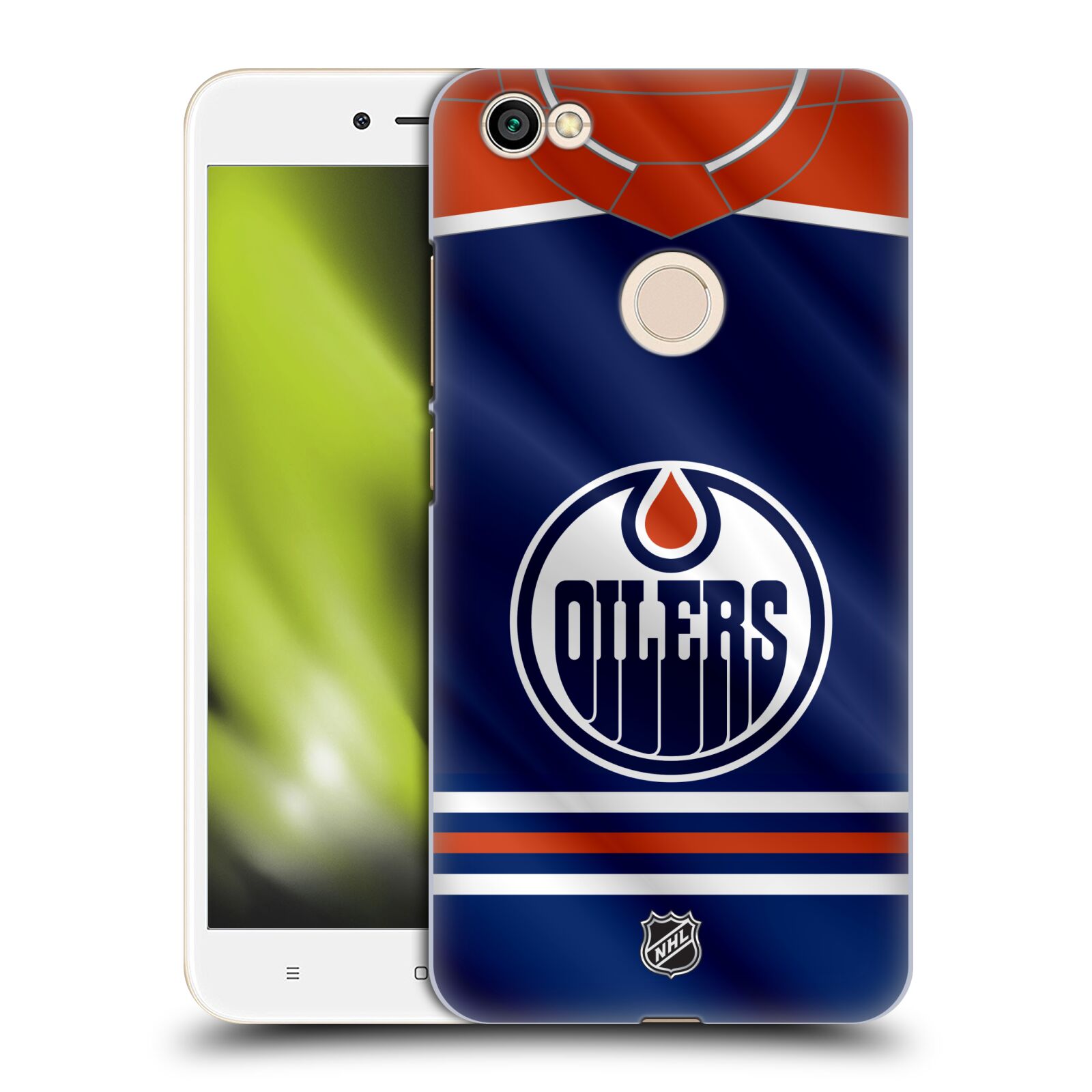 Pouzdro na mobil Xiaomi Redmi Note 5A - HEAD CASE - Hokej NHL - Edmonton Oilers - Dres