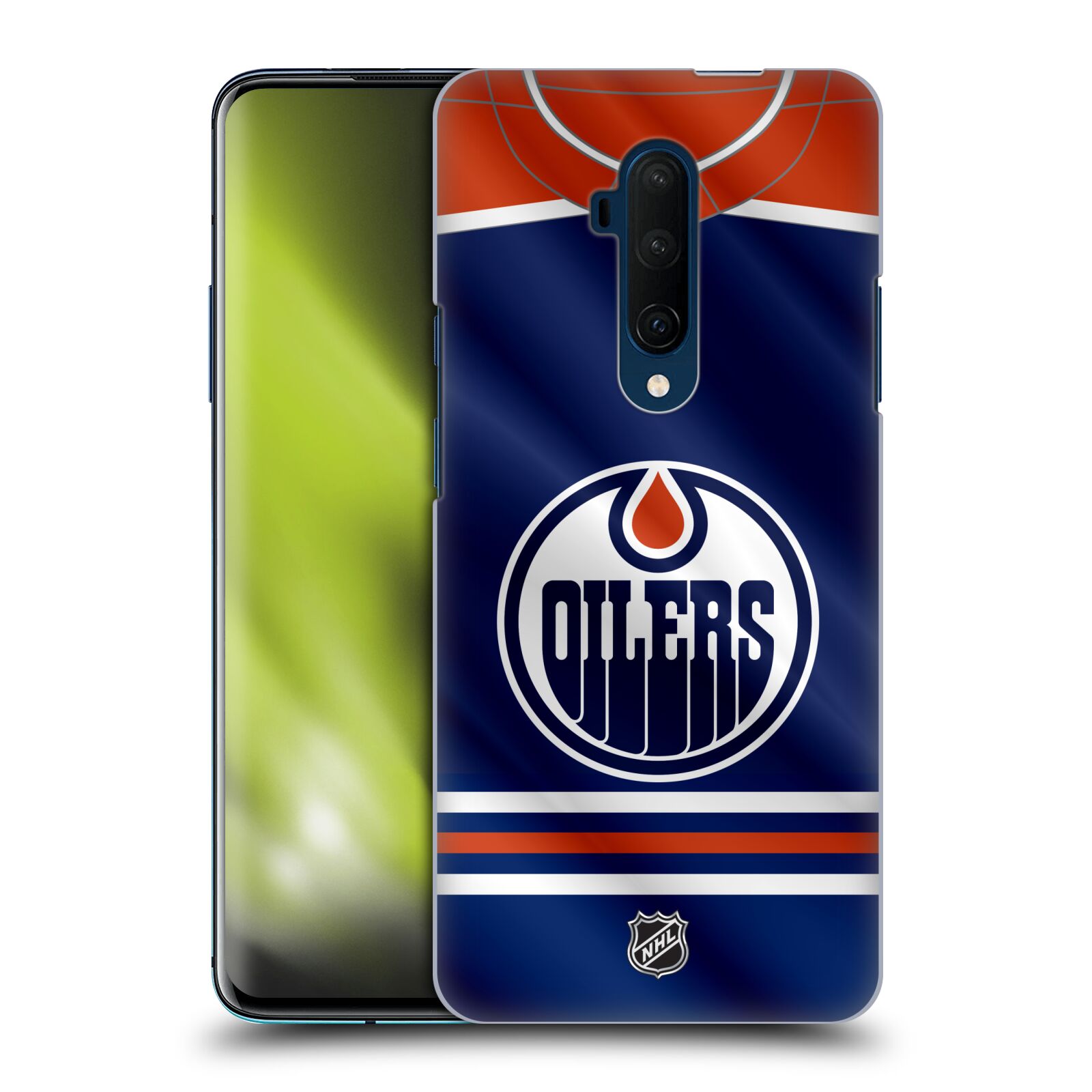 Pouzdro na mobil OnePlus 7T Pro - HEAD CASE - Hokej NHL - Edmonton Oilers - Dres