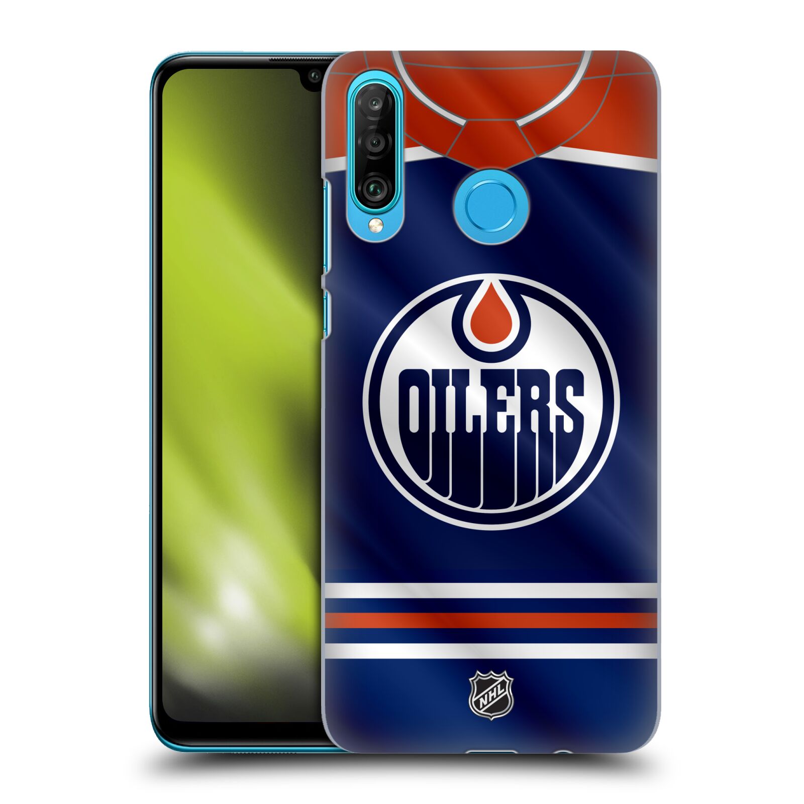 Pouzdro na mobil Huawei P30 LITE - HEAD CASE - Hokej NHL - Edmonton Oilers - Dres