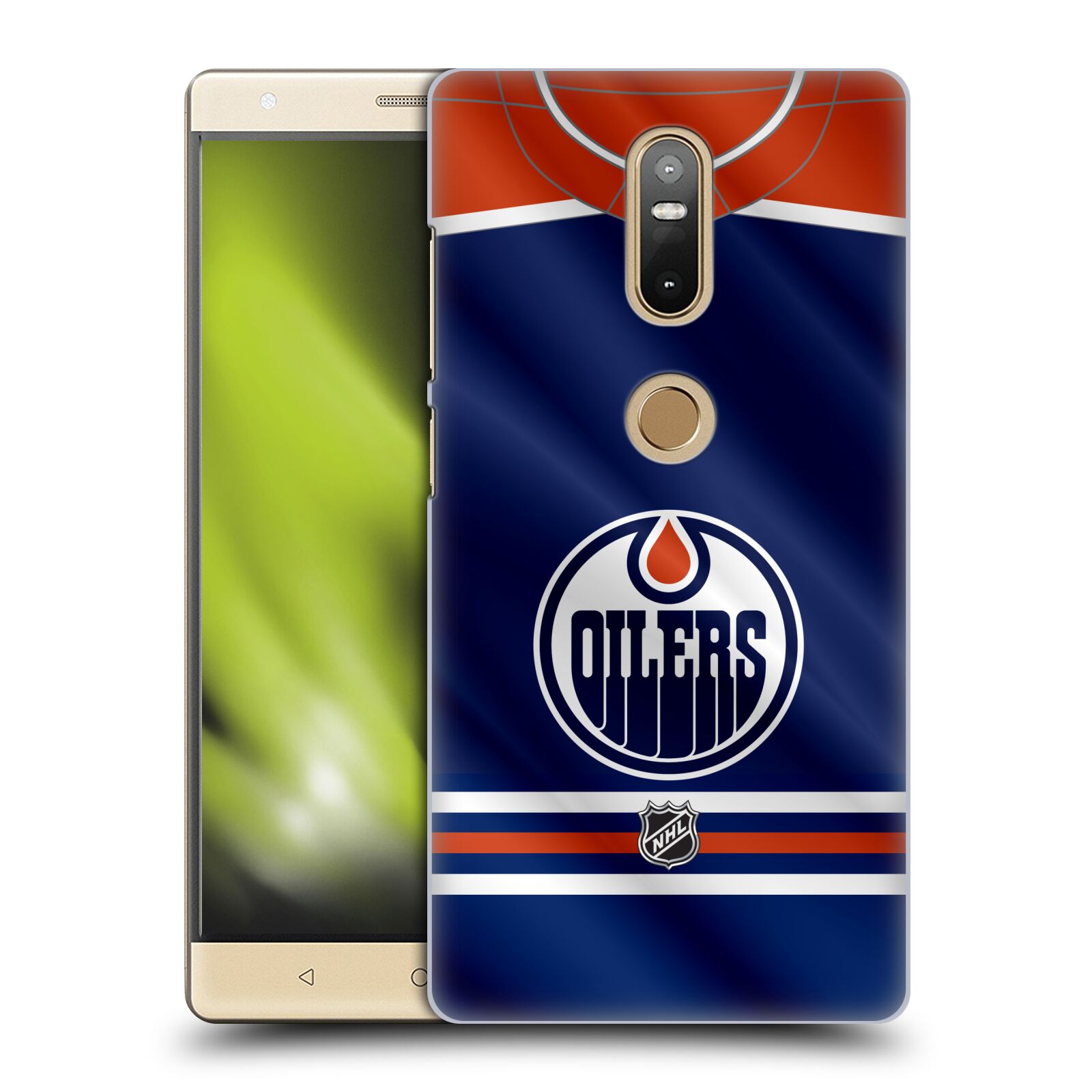 Pouzdro na mobil Lenovo Phab 2 PLUS - HEAD CASE - Hokej NHL - Edmonton Oilers - Dres