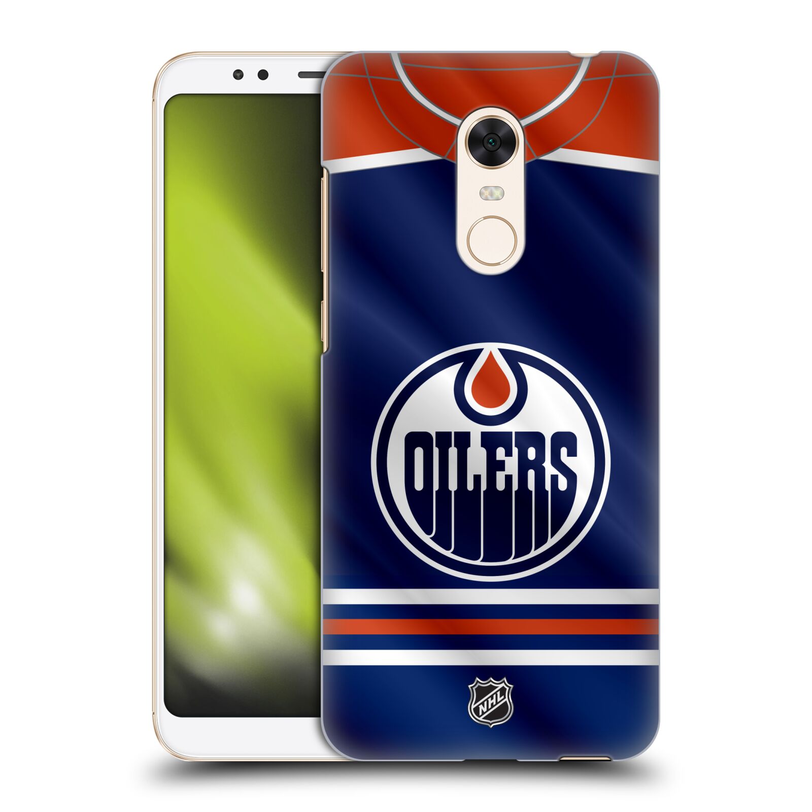 Pouzdro na mobil Xiaomi Redmi 5 PLUS (REDMI 5+) - HEAD CASE - Hokej NHL - Edmonton Oilers - Dres