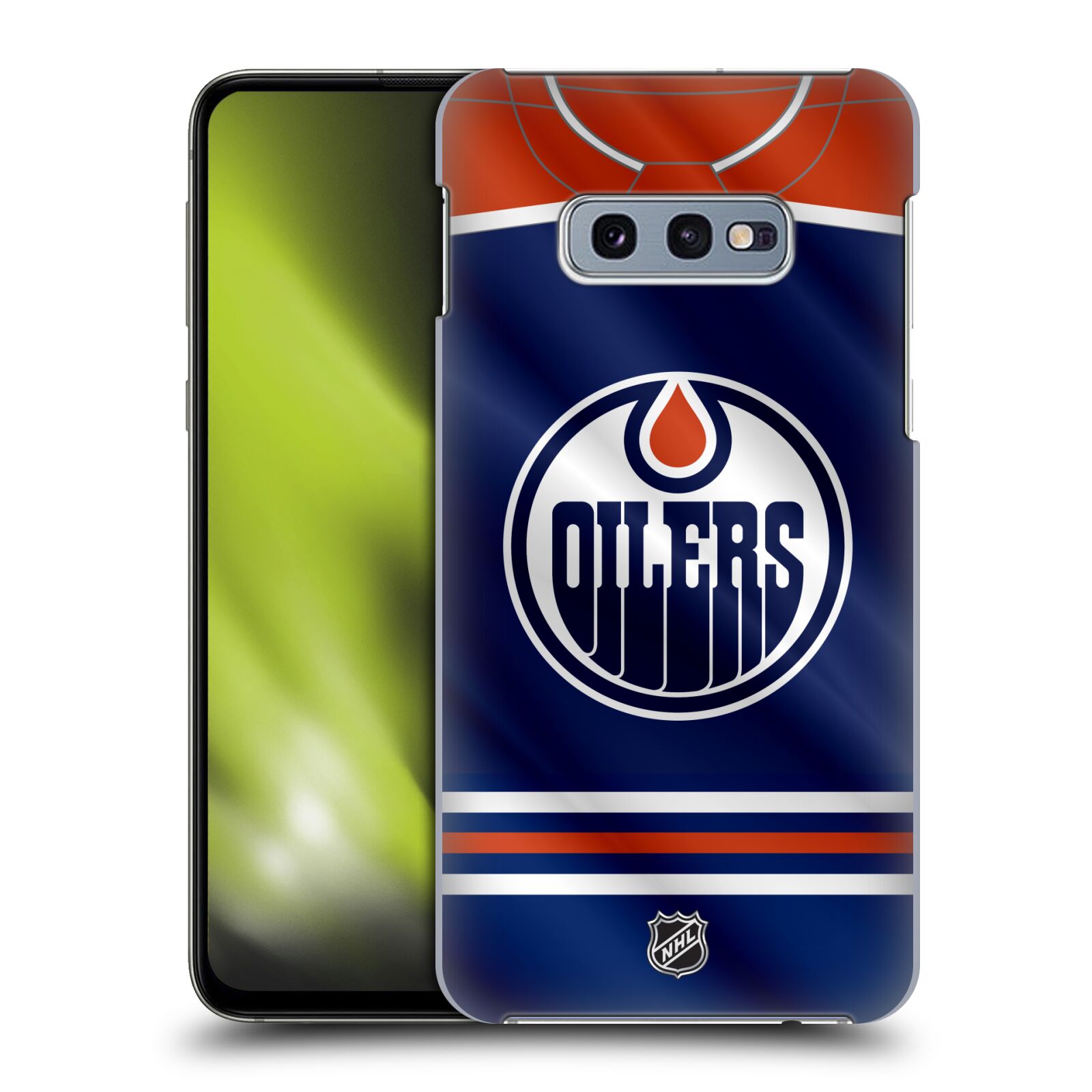 Pouzdro na mobil Samsung Galaxy S10e - HEAD CASE - Hokej NHL - Edmonton Oilers - Dres