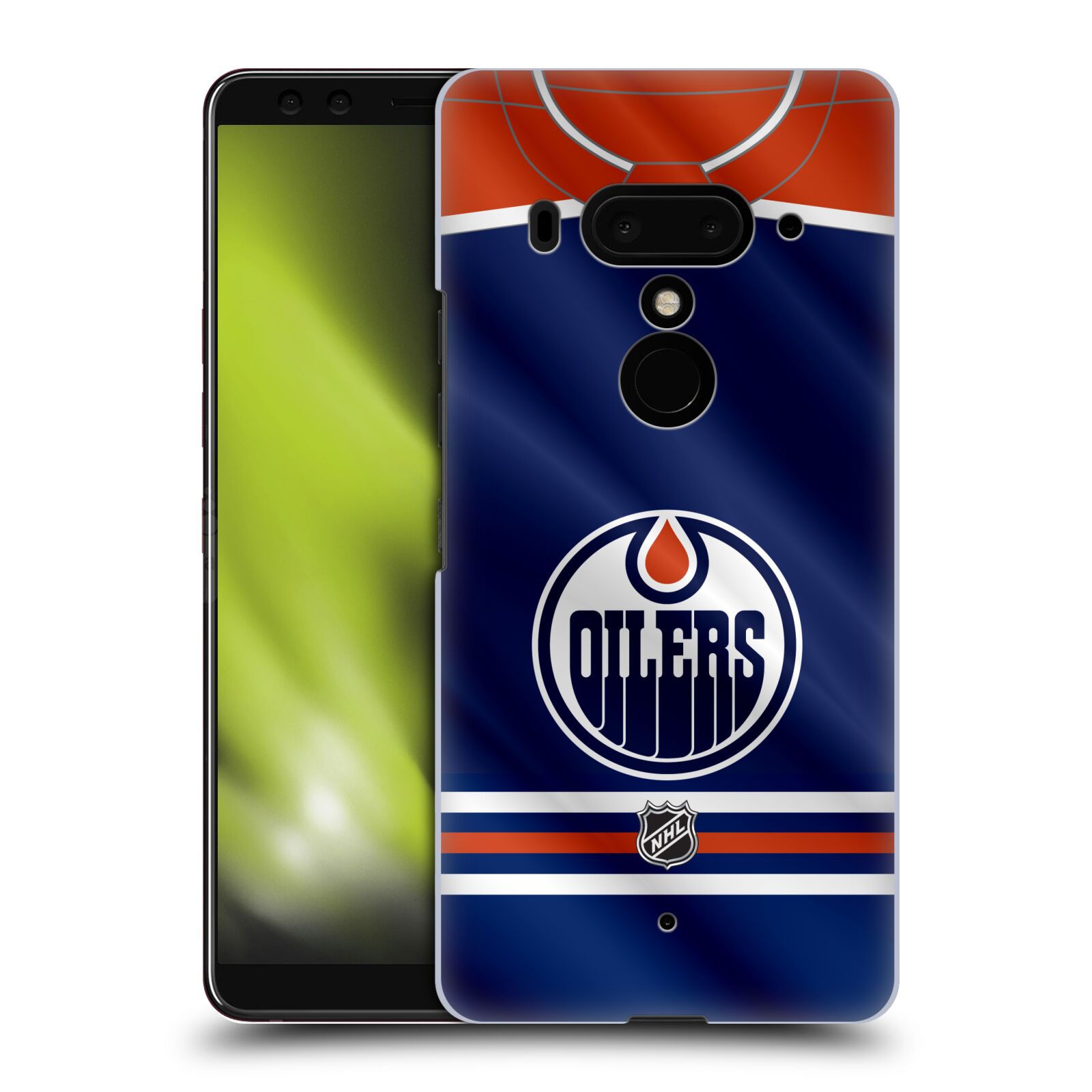 Pouzdro na mobil HTC U 12 PLUS / U 12+ DUAL SIM - HEAD CASE - Hokej NHL - Edmonton Oilers - Dres