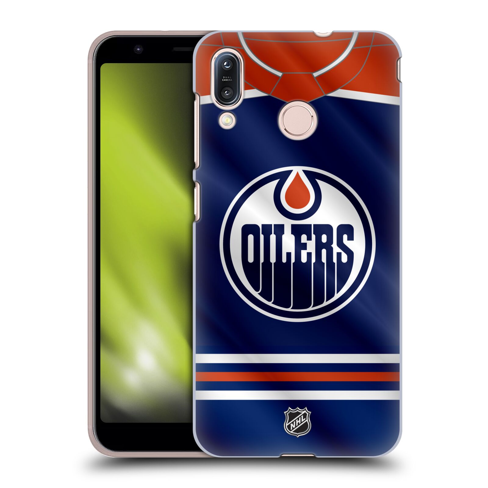 Pouzdro na mobil ASUS ZENFONE MAX M1 (ZB555KL) - HEAD CASE - Hokej NHL - Edmonton Oilers - Dres