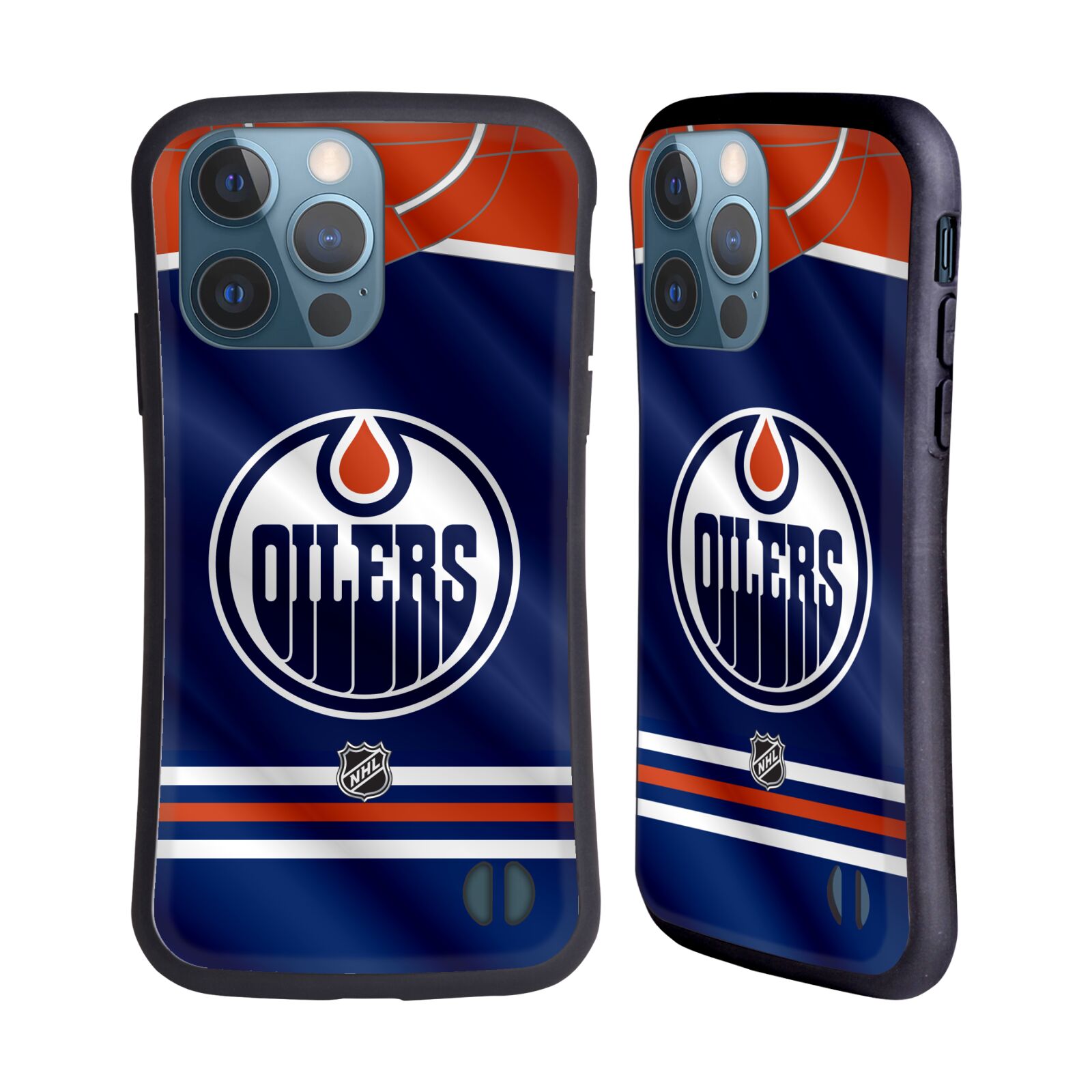 Obal na mobil Apple iPhone 13 PRO - HEAD CASE - NHL - Edmonton Oilers znak dres