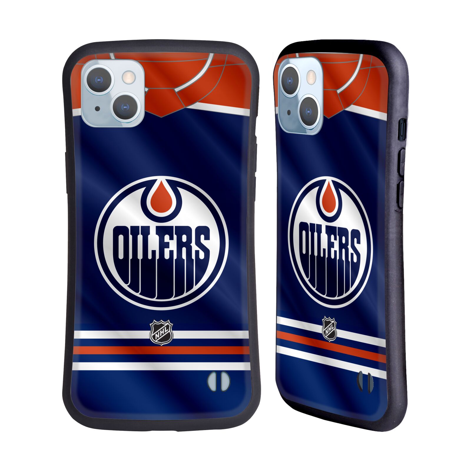 Obal na mobil Apple iPhone 14 PLUS - HEAD CASE - NHL - Edmonton Oilers znak dres