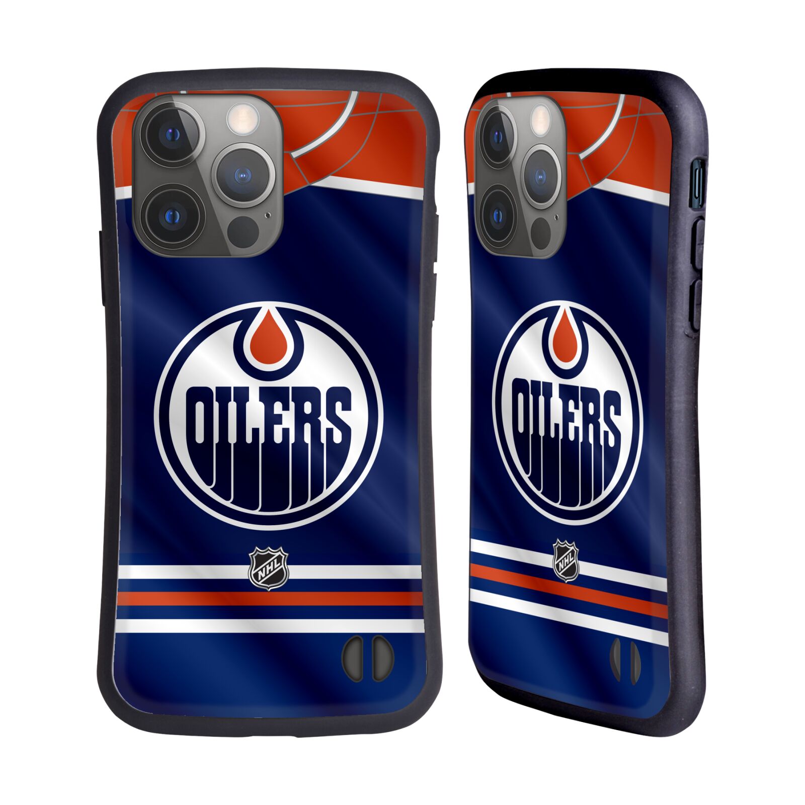 Obal na mobil Apple iPhone 14 PRO - HEAD CASE - NHL - Edmonton Oilers znak dres