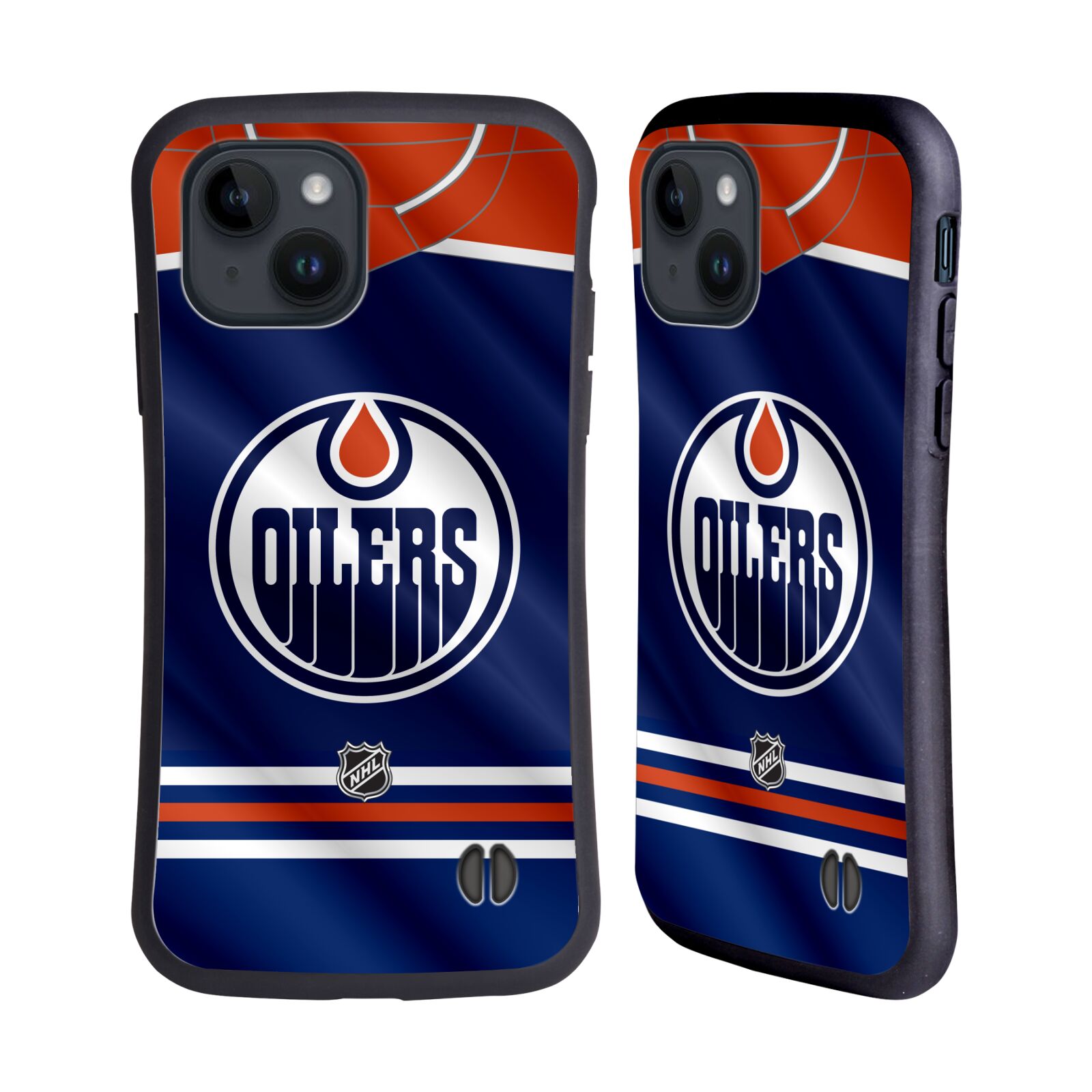 Obal na mobil Apple iPhone 15 - HEAD CASE - NHL - Edmonton Oilers znak dres