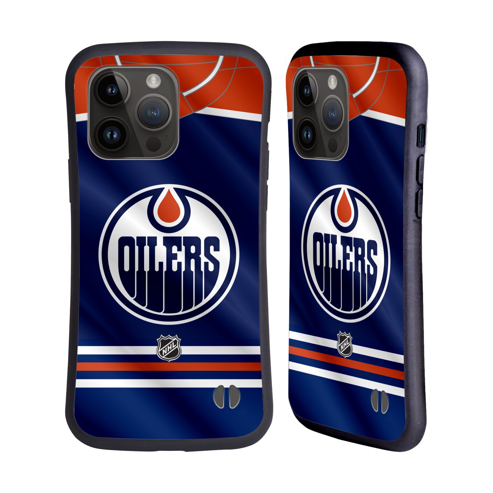 Obal na mobil Apple iPhone 15 PRO MAX - HEAD CASE - NHL - Edmonton Oilers znak dres