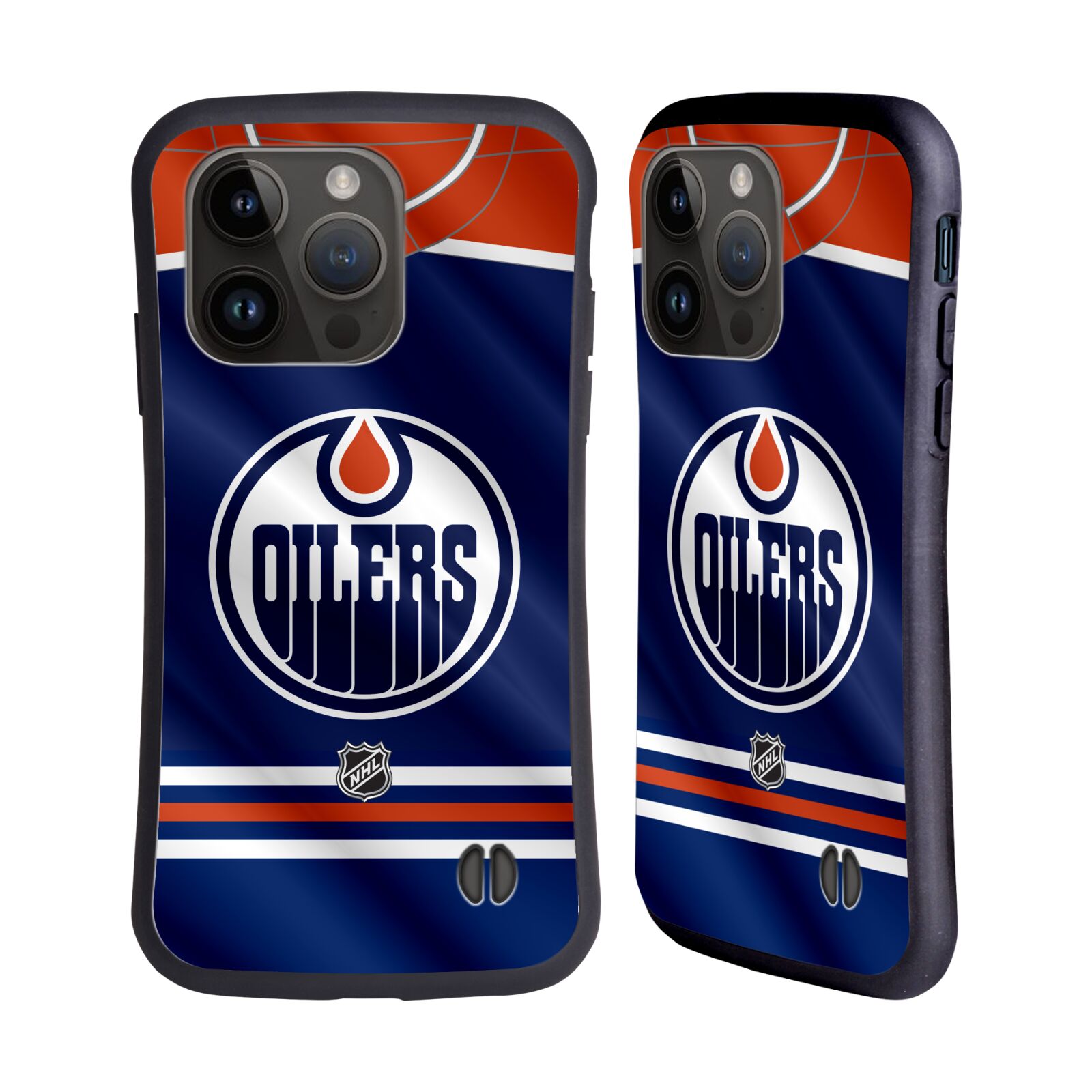 Obal na mobil Apple iPhone 15 PRO - HEAD CASE - NHL - Edmonton Oilers znak dres