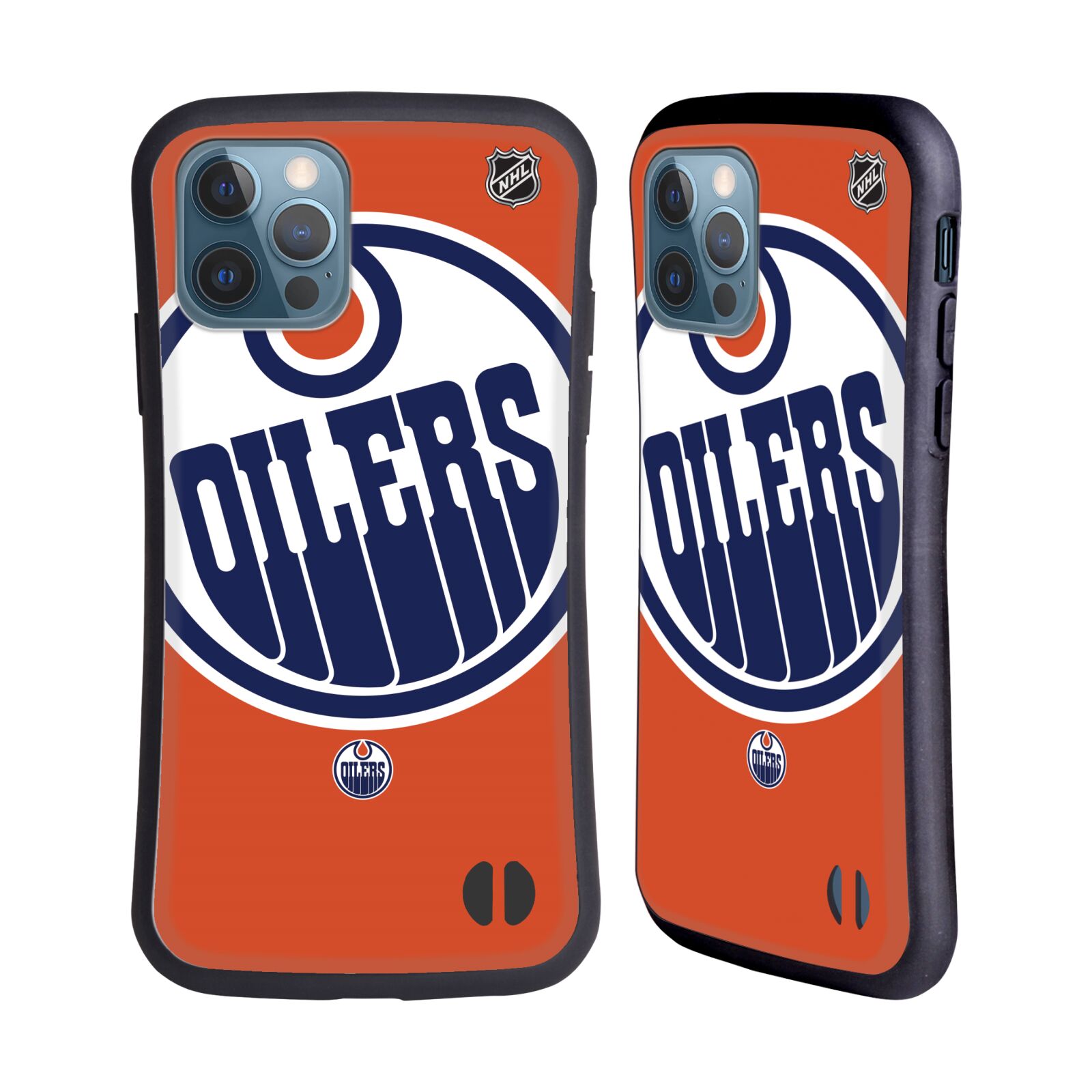 Obal na mobil Apple iPhone 12 / 12 PRO - HEAD CASE - NHL - Edmonton Oilers velký znak