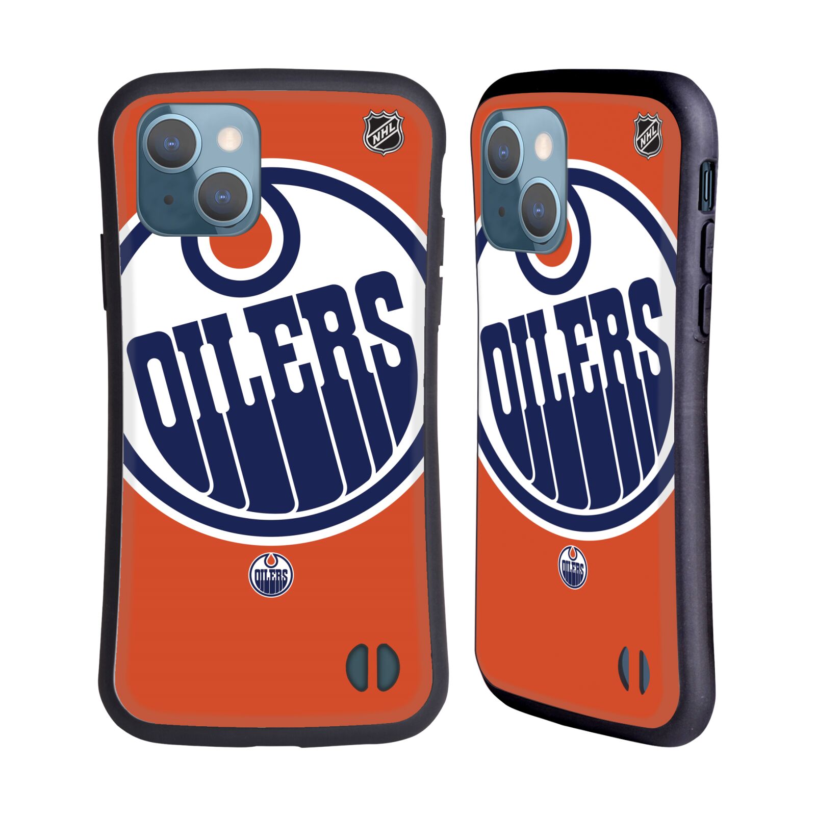 Obal na mobil Apple iPhone 13 - HEAD CASE - NHL - Edmonton Oilers velký znak