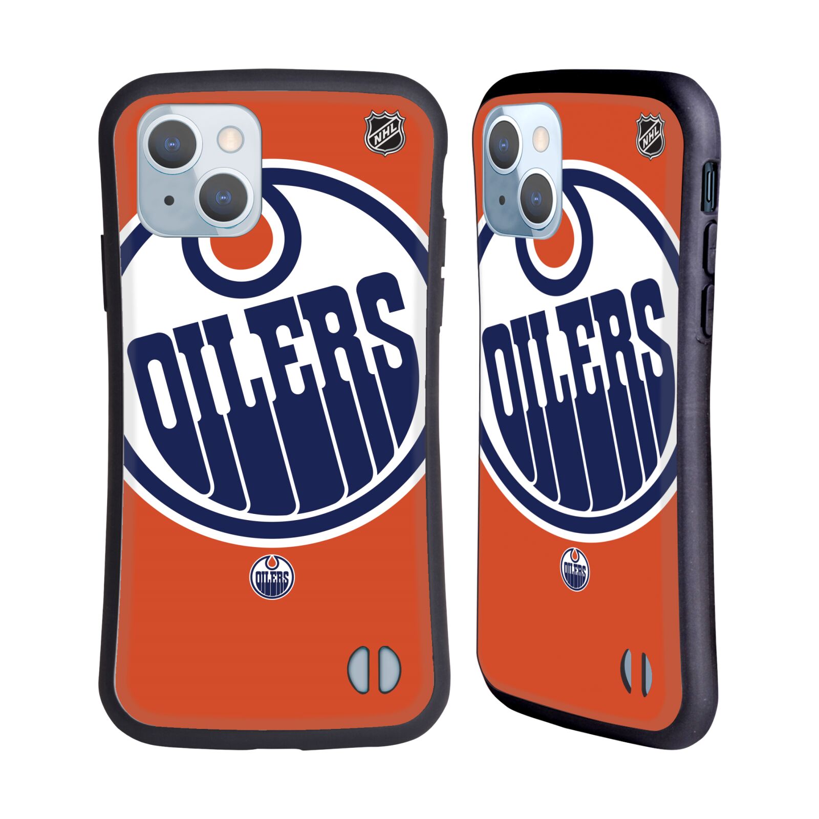 Obal na mobil Apple iPhone 14 - HEAD CASE - NHL - Edmonton Oilers velký znak