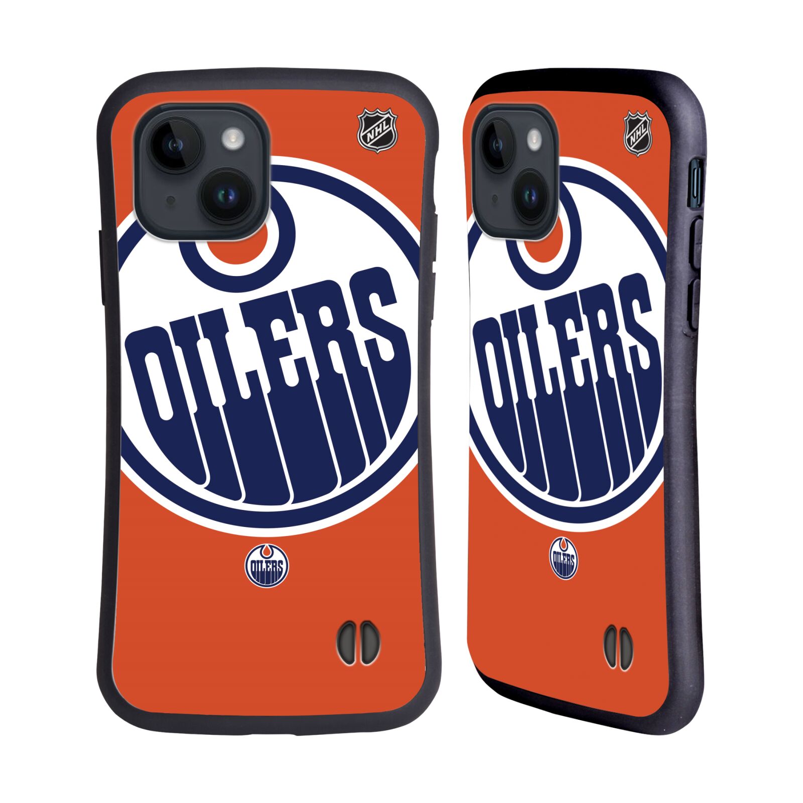 Obal na mobil Apple iPhone 15 - HEAD CASE - NHL - Edmonton Oilers velký znak
