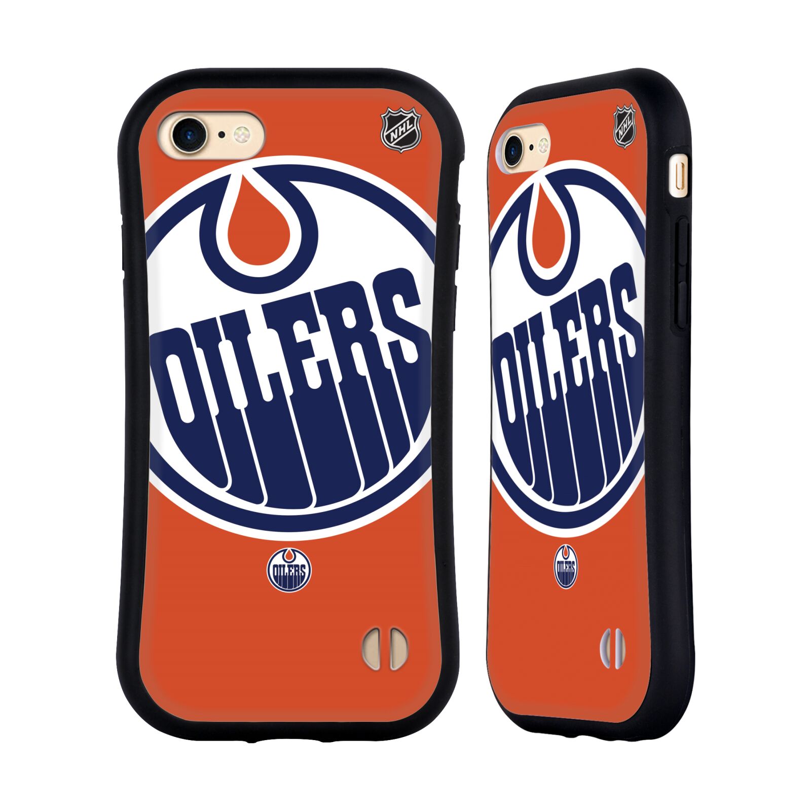 Obal na mobil Apple iPhone 7/8, SE 2020 - HEAD CASE - NHL - Edmonton Oilers velký znak