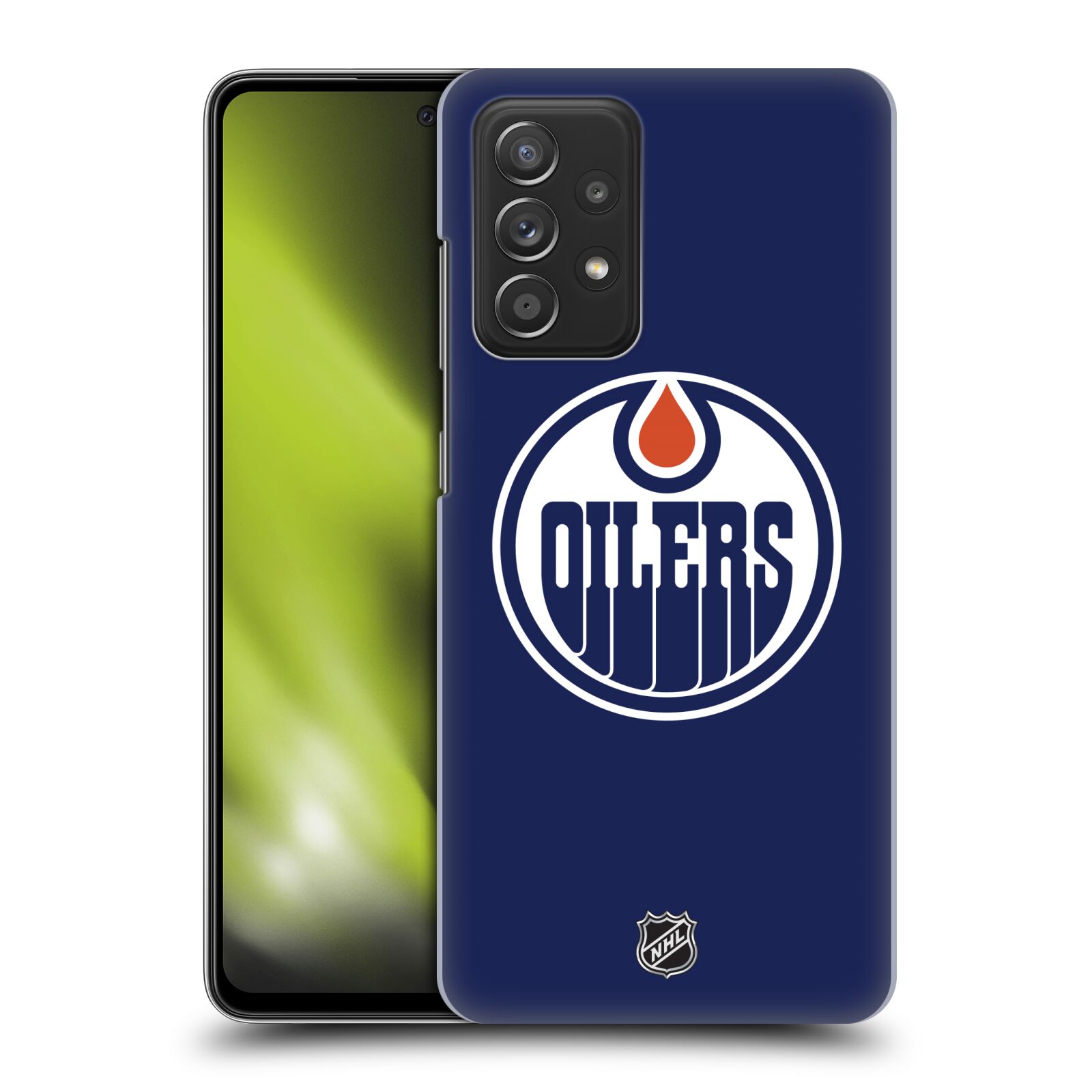 Zadní obal pro mobil Samsung Galaxy A52 / A52s / A52 5G - HEAD CASE - NHL - Edmonton Oilers - Modrý Znak
