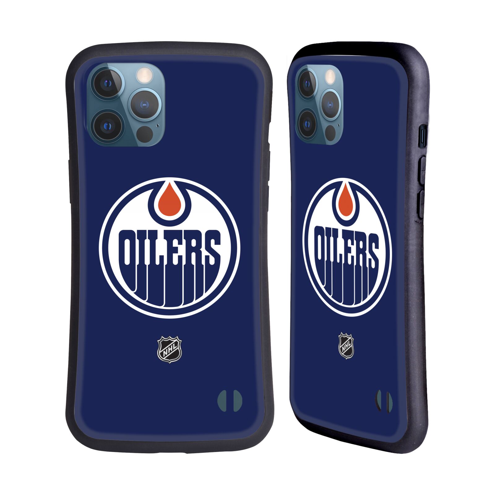 Obal na mobil Apple iPhone 12 PRO MAX - HEAD CASE - NHL - Edmonton Oilers znak modrá