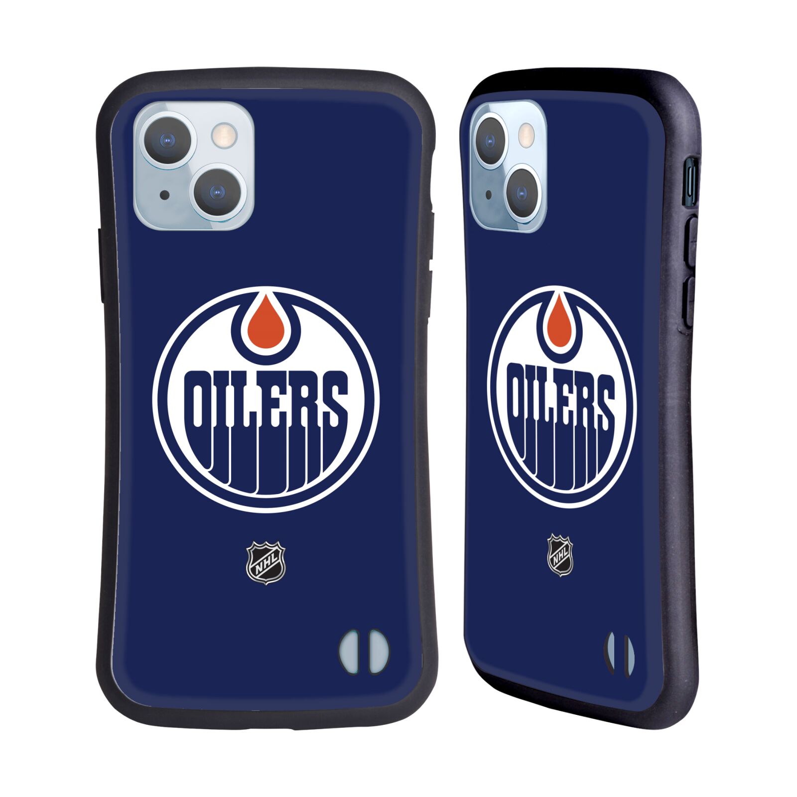 Obal na mobil Apple iPhone 14 - HEAD CASE - NHL - Edmonton Oilers znak modrá