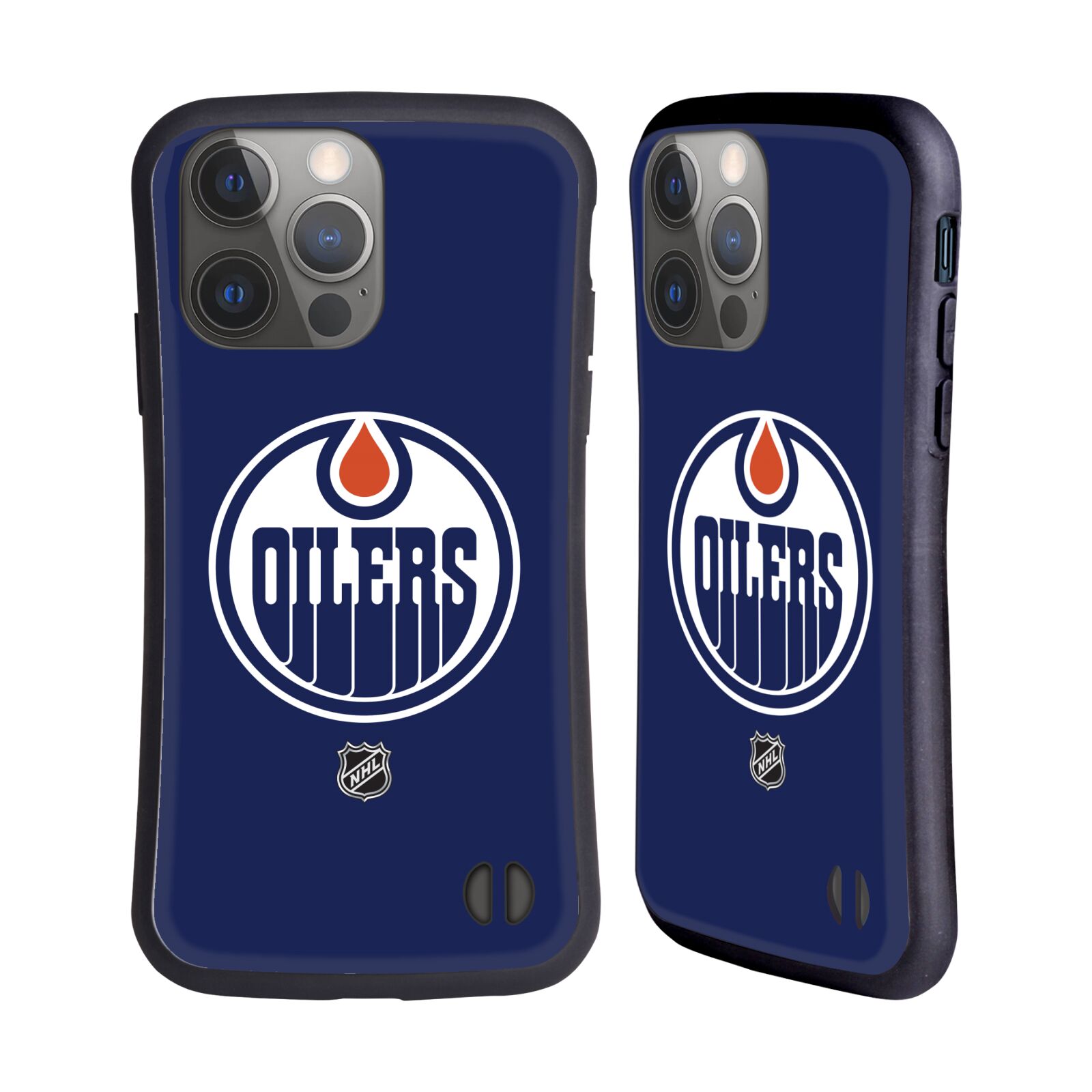 Obal na mobil Apple iPhone 14 PRO - HEAD CASE - NHL - Edmonton Oilers znak modrá