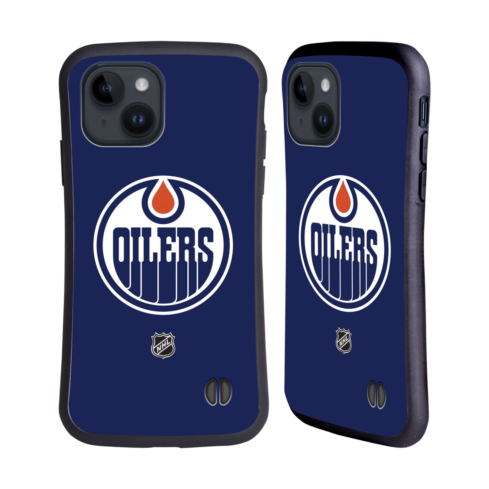 Obal na mobil Apple iPhone 15 - HEAD CASE - NHL - Edmonton Oilers znak modrá