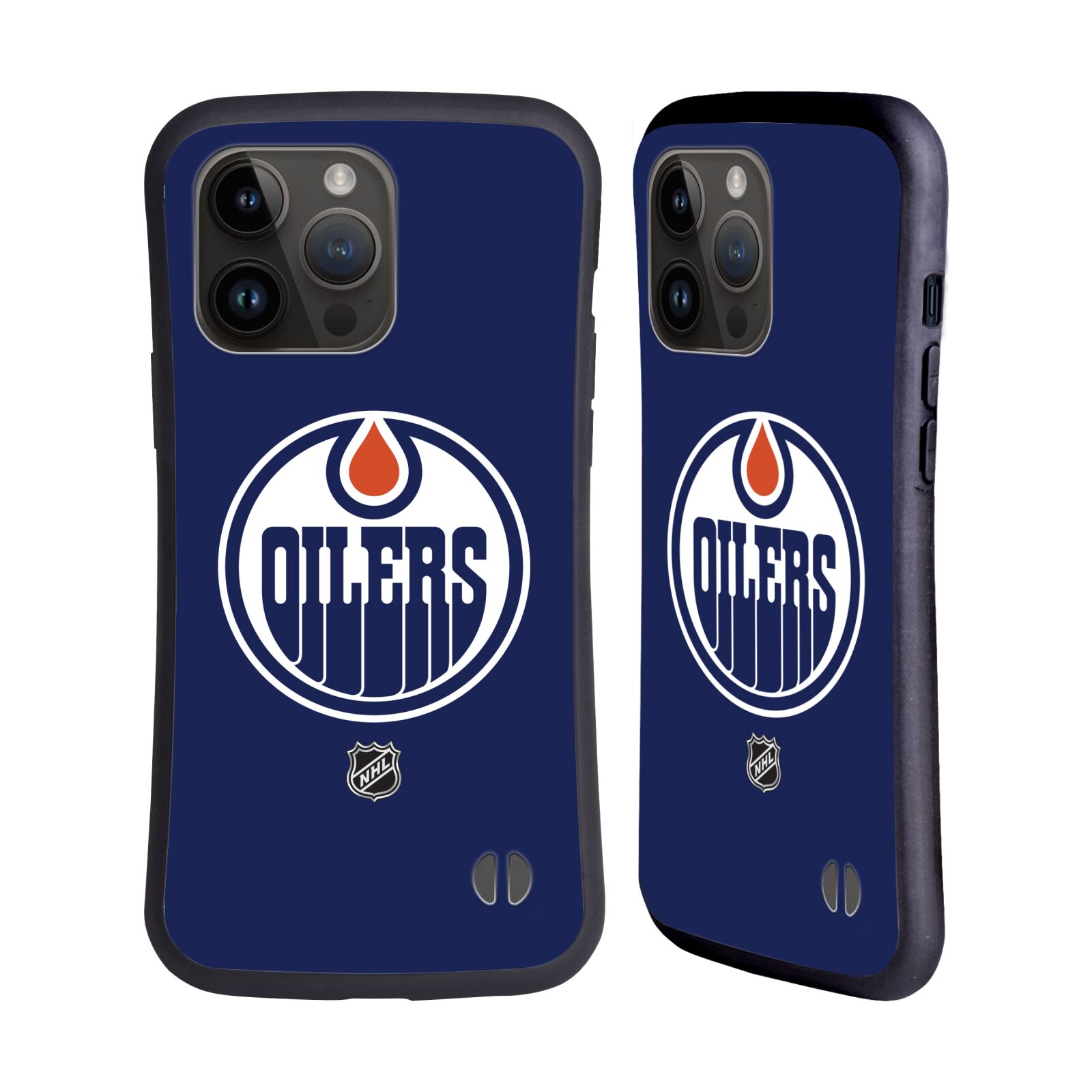 Obal na mobil Apple iPhone 15 PRO MAX - HEAD CASE - NHL - Edmonton Oilers znak modrá