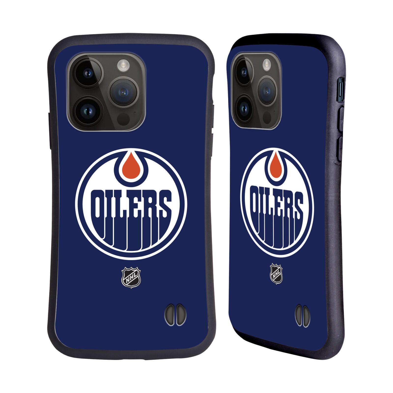 Obal na mobil Apple iPhone 15 PRO - HEAD CASE - NHL - Edmonton Oilers znak modrá