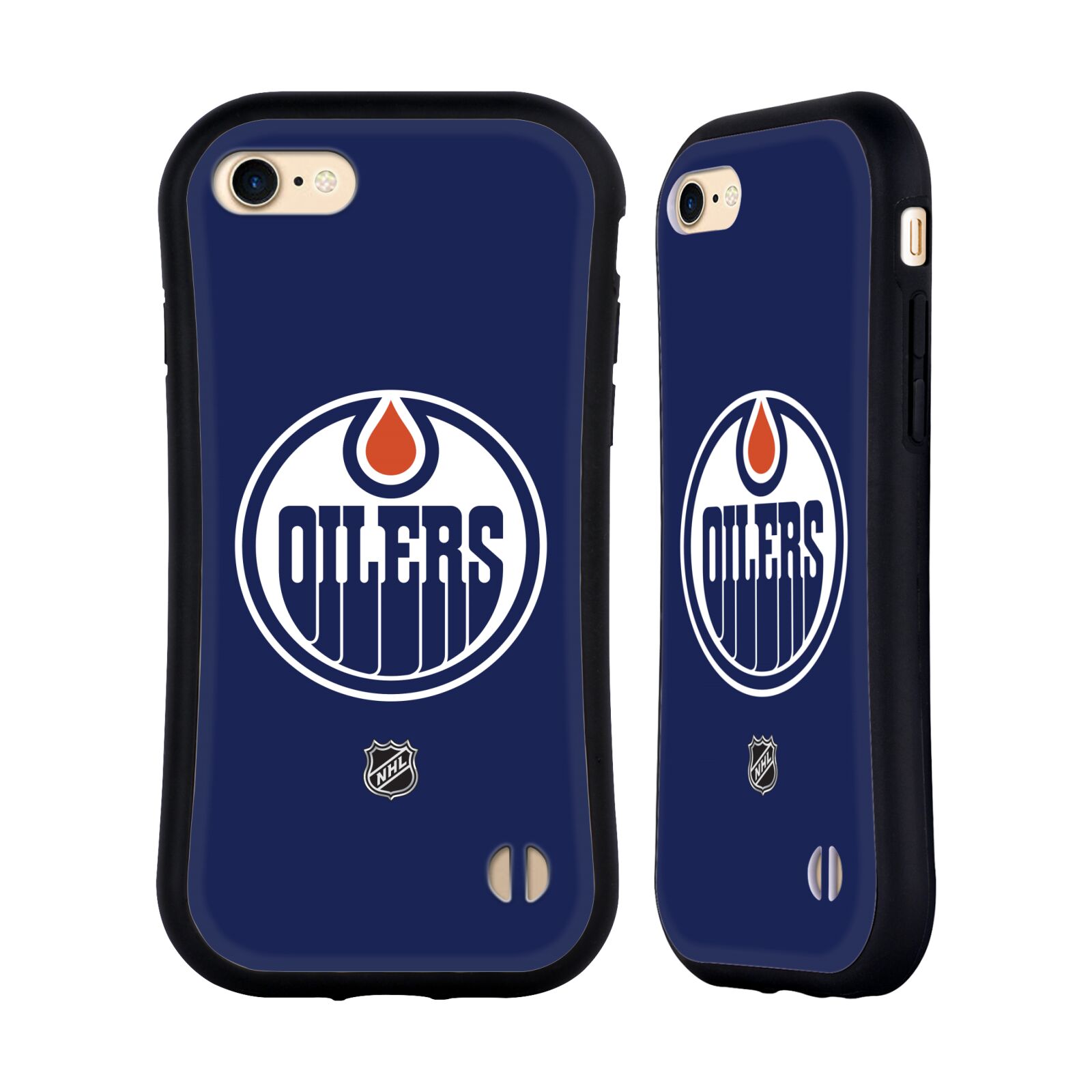 Obal na mobil Apple iPhone 7/8, SE 2020 - HEAD CASE - NHL - Edmonton Oilers znak modrá
