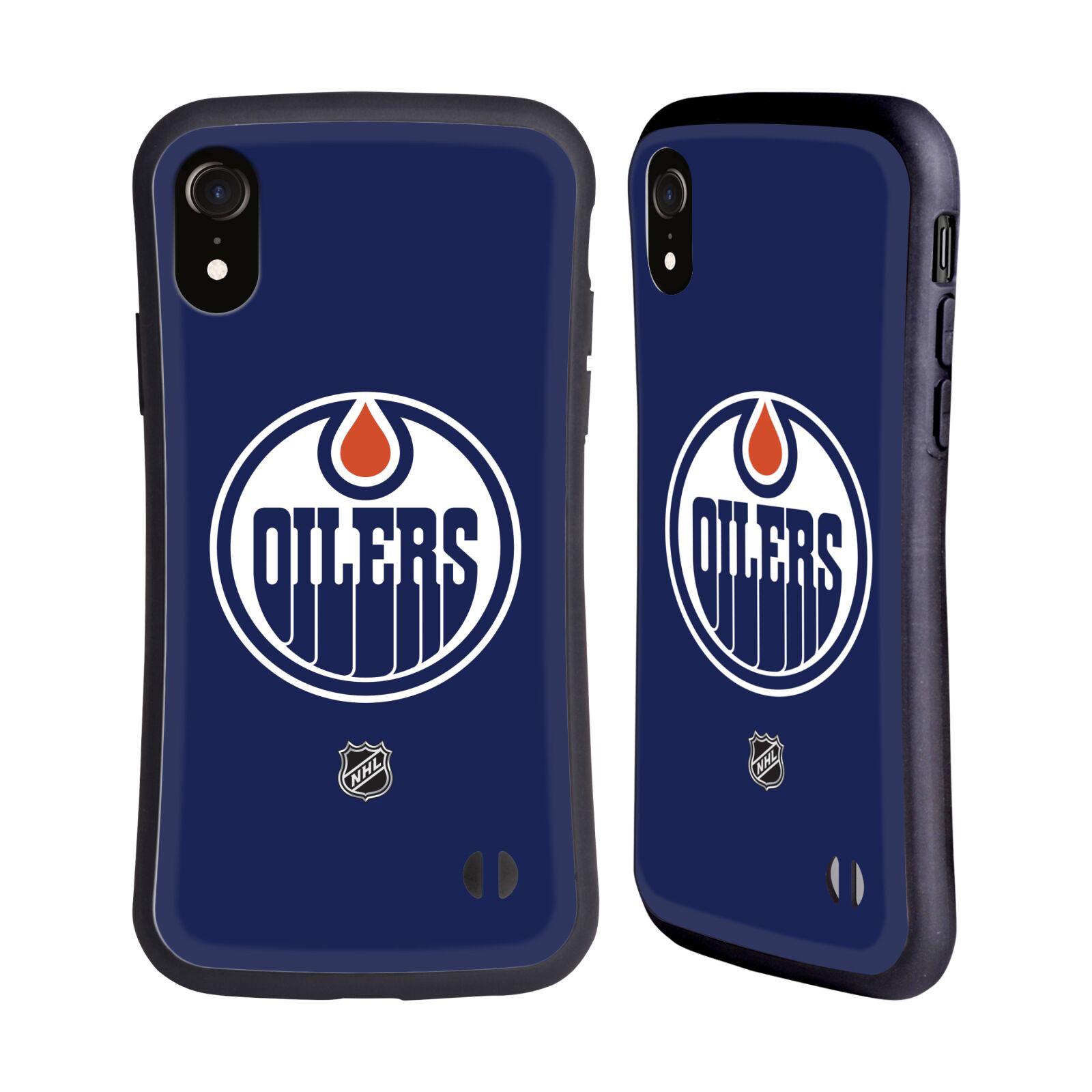 Obal na mobil Apple iPhone XR - HEAD CASE - NHL - Edmonton Oilers znak modrá