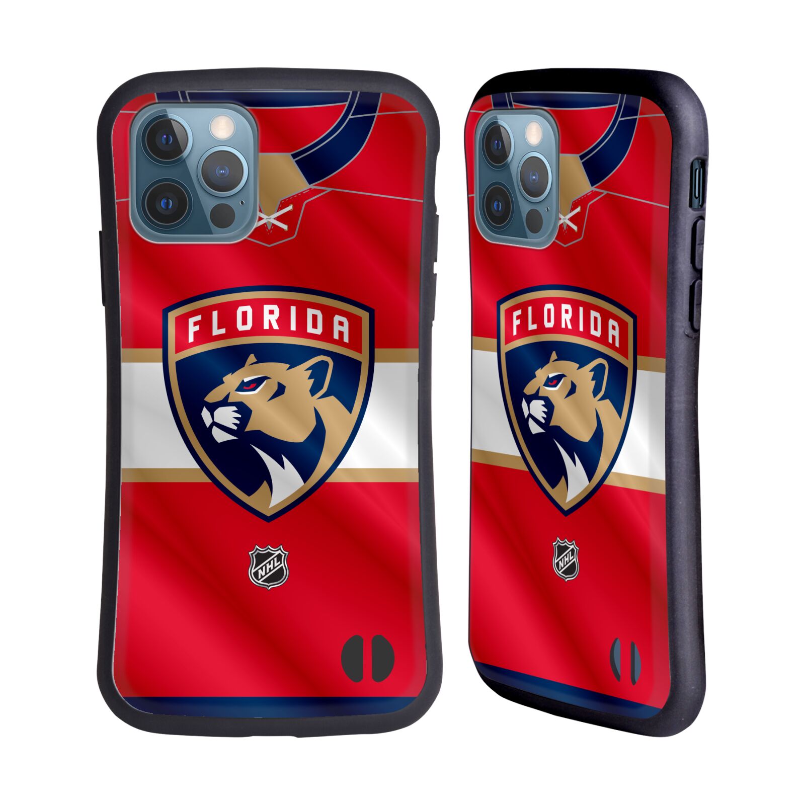 Obal na mobil Apple iPhone 12 / 12 PRO - HEAD CASE - NHL - Florida Panthers znak dres