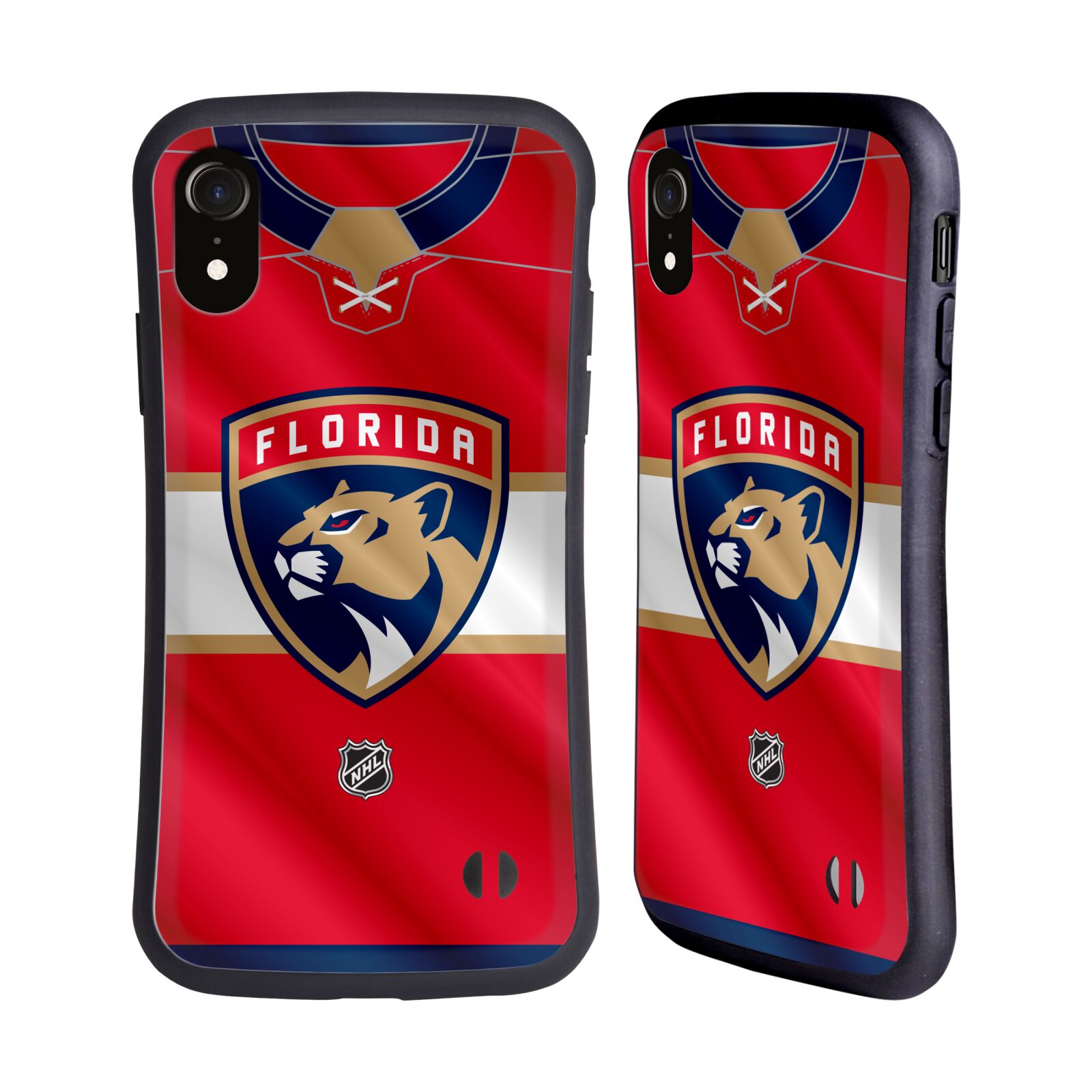 Obal na mobil Apple iPhone XR - HEAD CASE - NHL - Florida Panthers znak dres