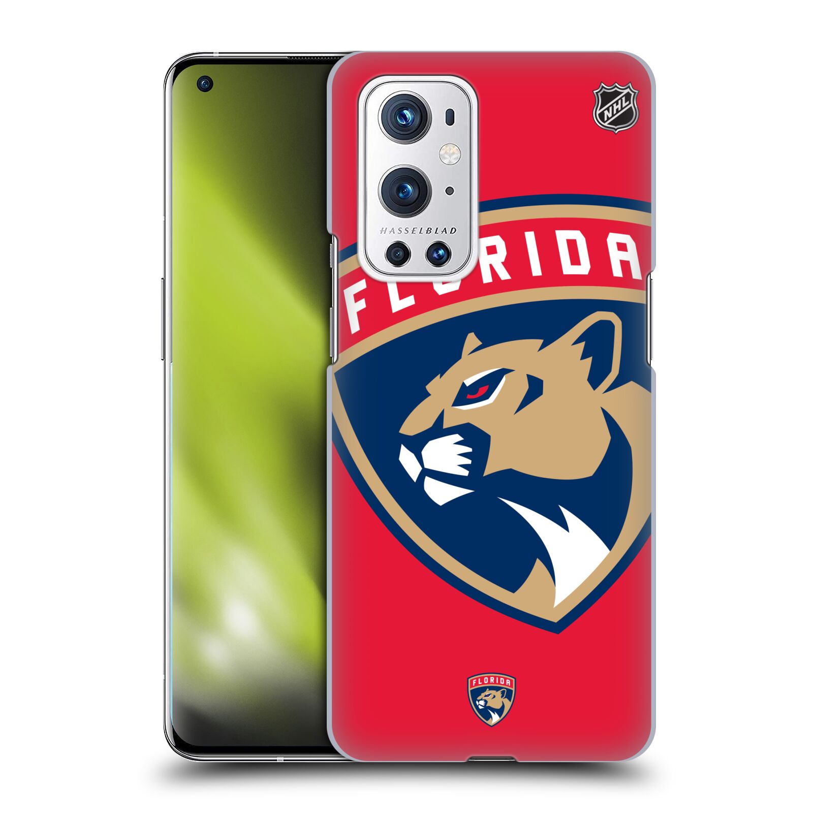 Pouzdro na mobil OnePlus 9 PRO - HEAD CASE - Hokej NHL - Florida Panthers - Velký znak