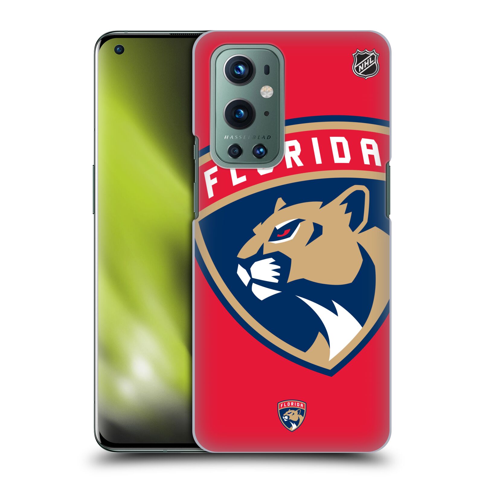 Pouzdro na mobil OnePlus 9 - HEAD CASE - Hokej NHL - Florida Panthers - Velký znak