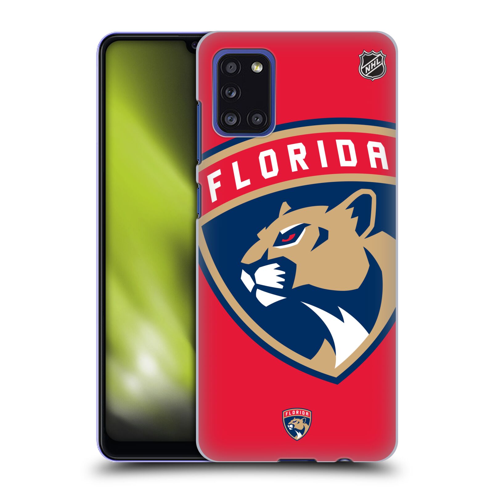 Pouzdro na mobil Samsung Galaxy A31 - HEAD CASE - Hokej NHL - Florida Panthers - Velký znak