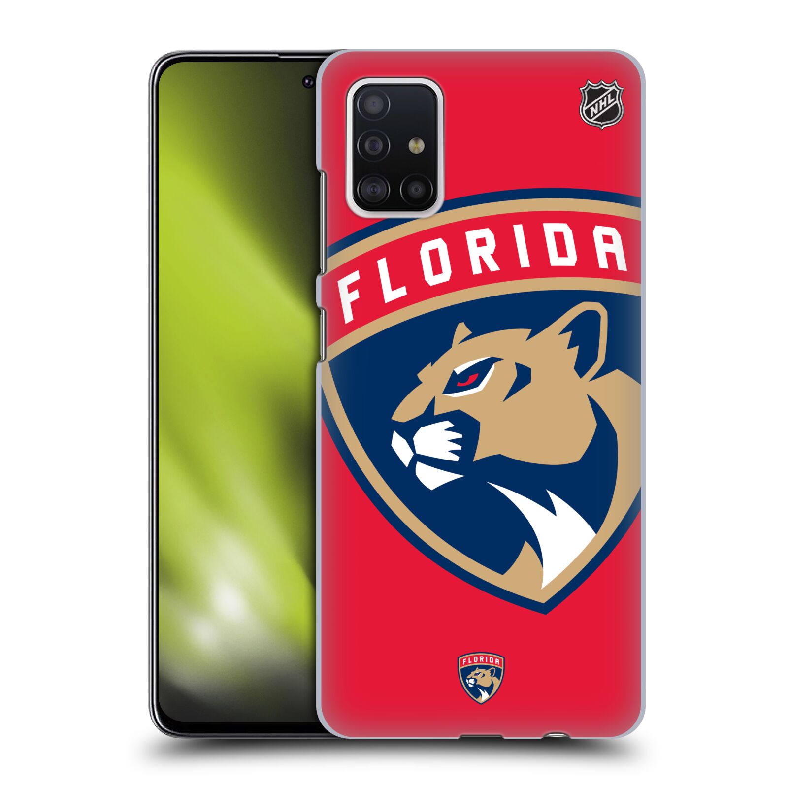 Pouzdro na mobil Samsung Galaxy A51 - HEAD CASE - Hokej NHL - Florida Panthers - Velký znak