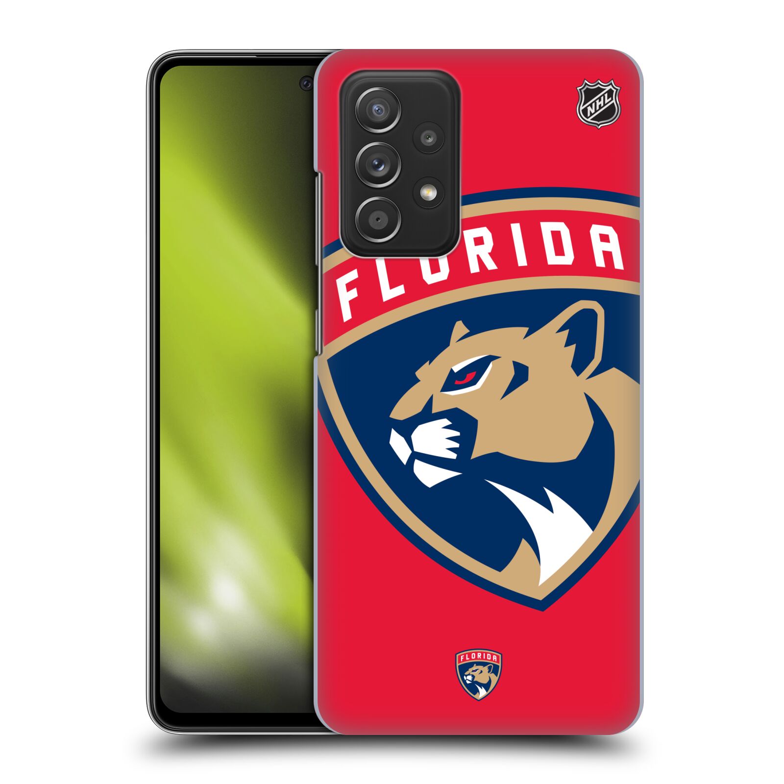 Pouzdro na mobil Samsung Galaxy A52 / A52 5G / A52s 5G - HEAD CASE - Hokej NHL - Florida Panthers - Velký znak
