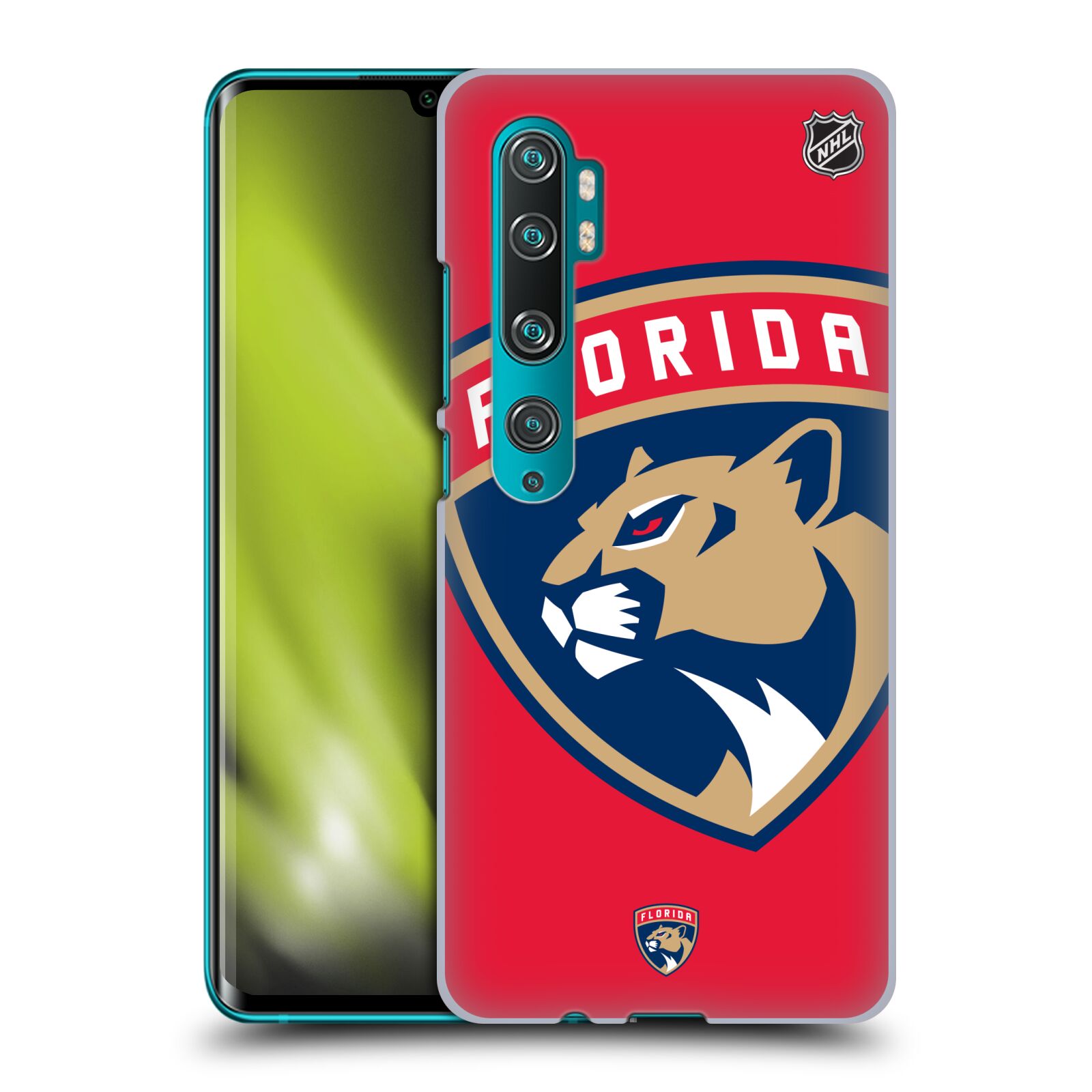 Pouzdro na mobil Xiaomi Mi Note 10 / Mi Note 10 Pro - HEAD CASE - Hokej NHL - Florida Panthers - Velký znak