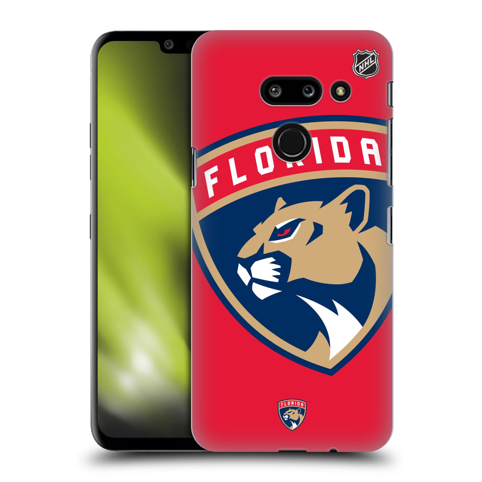 Pouzdro na mobil LG G8 ThinQ - HEAD CASE - Hokej NHL - Florida Panthers - Velký znak