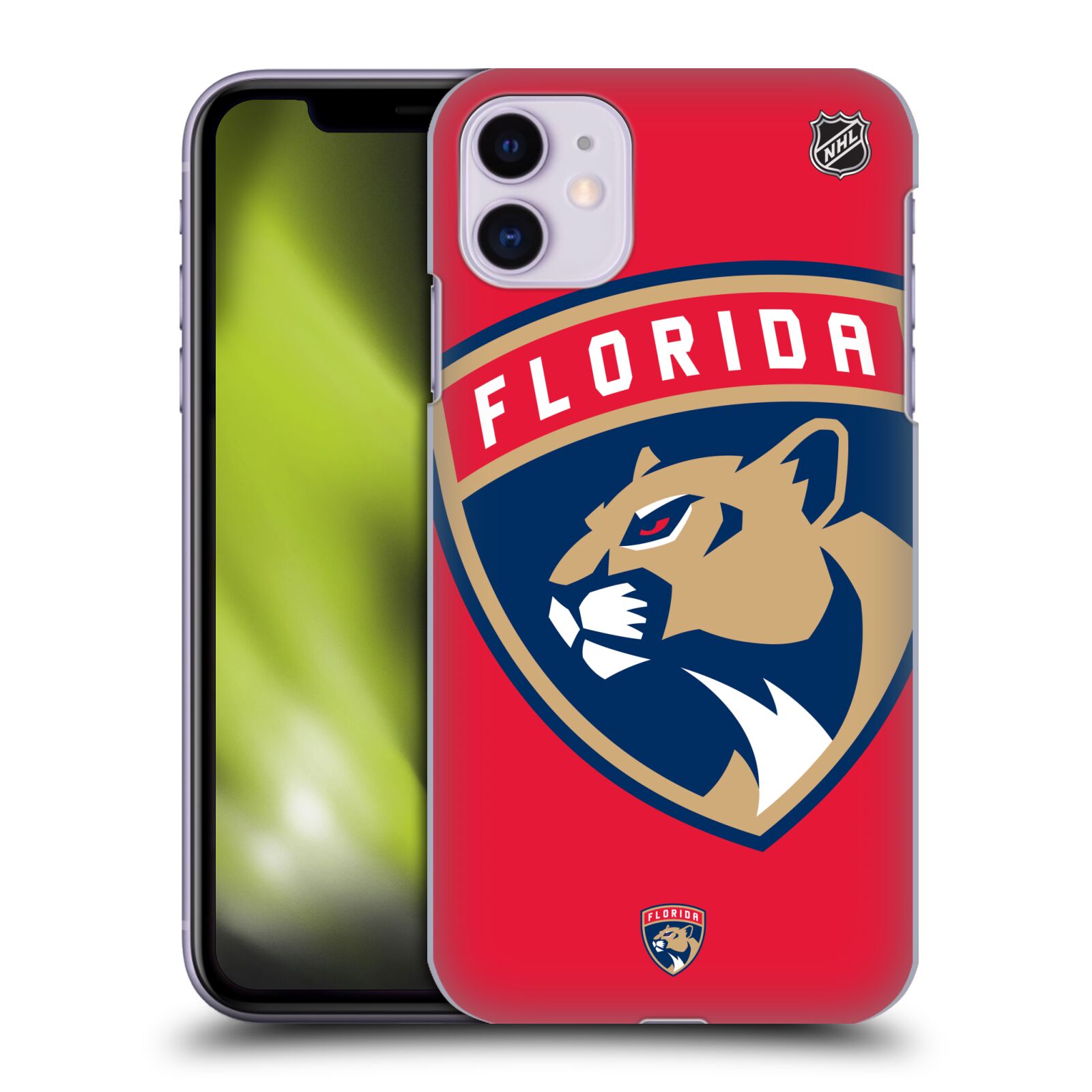 Pouzdro na mobil Apple Iphone 11 - HEAD CASE - Hokej NHL - Florida Panthers - Velký znak