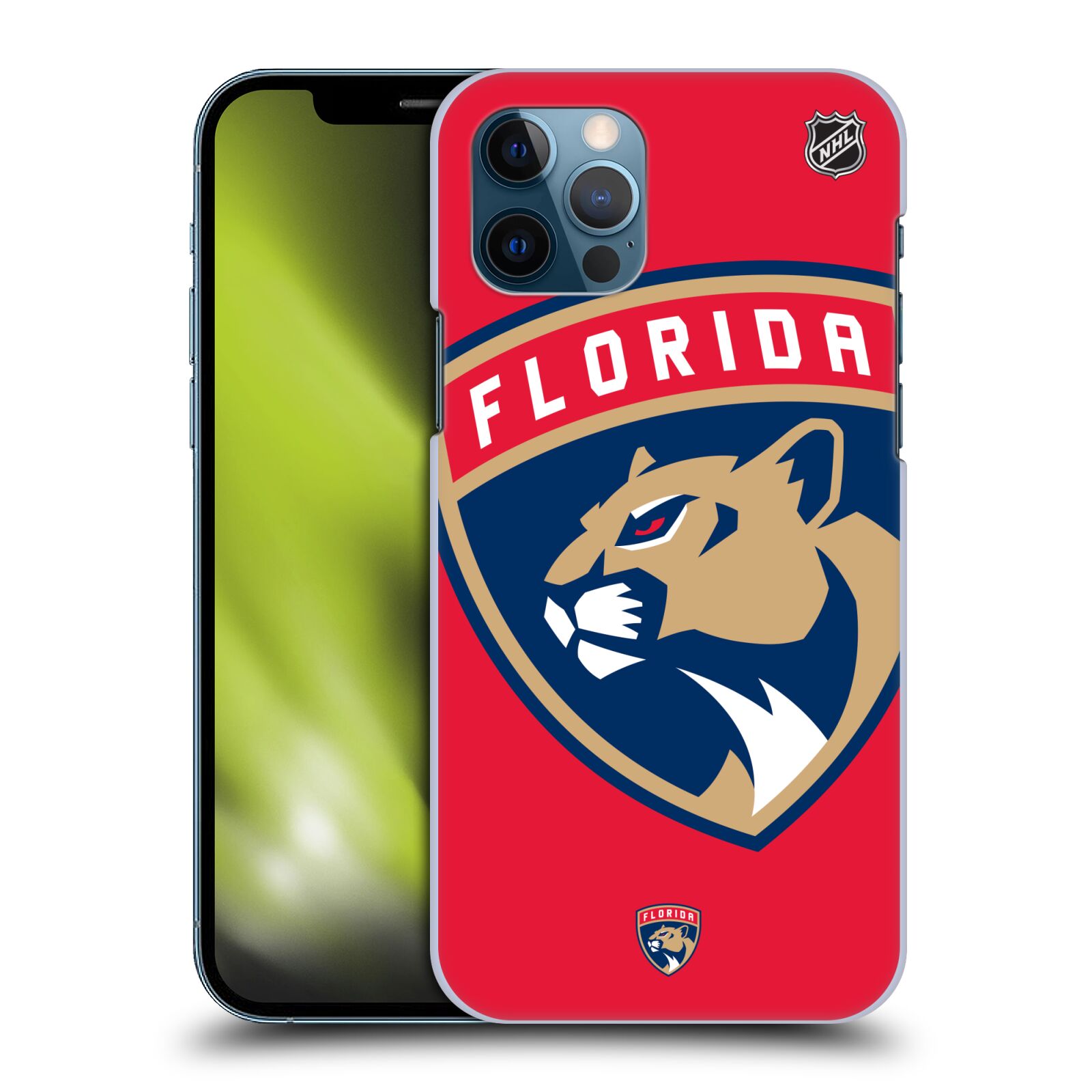 Pouzdro na mobil Apple Iphone 12 / 12 PRO - HEAD CASE - Hokej NHL - Florida Panthers - Velký znak