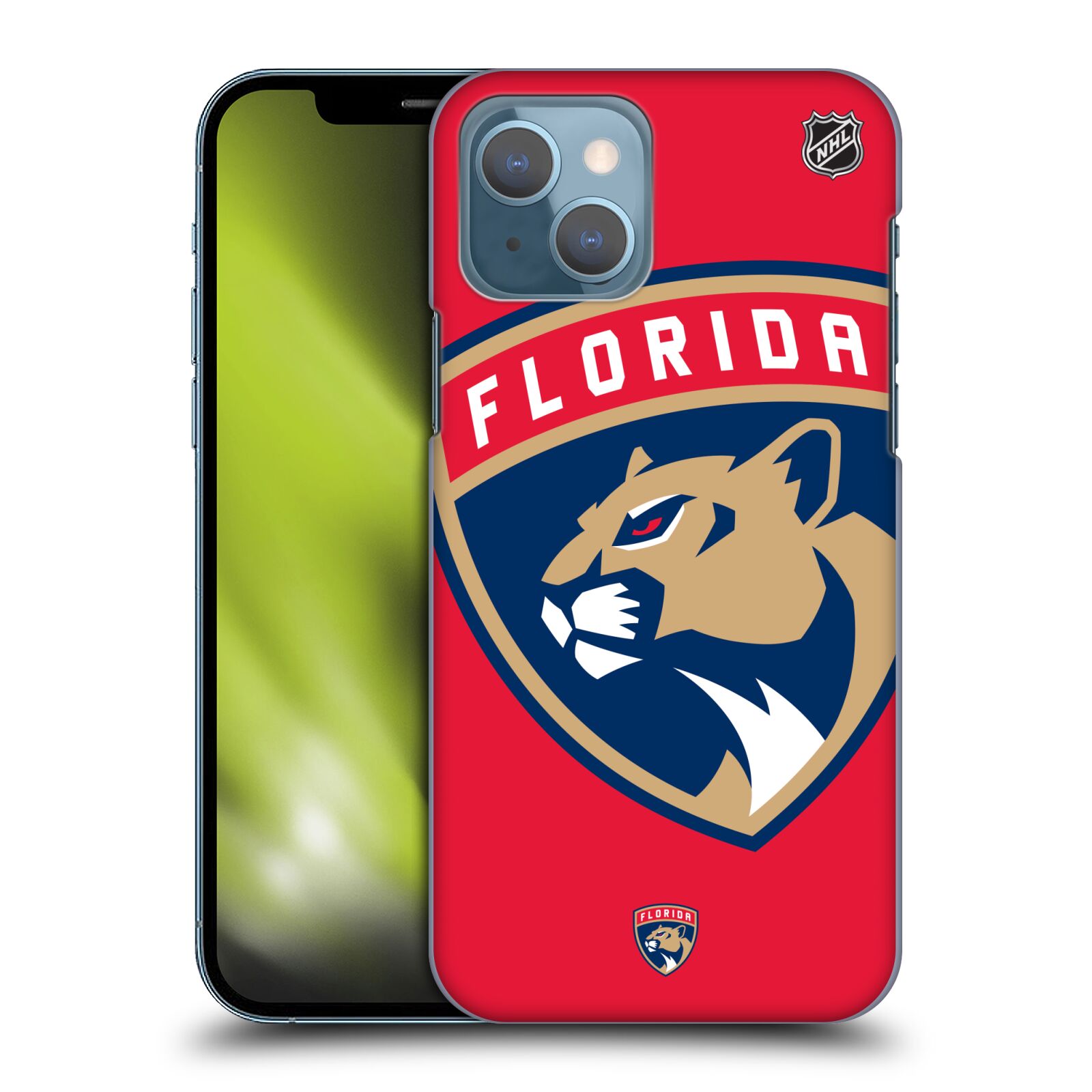 Pouzdro na mobil Apple Iphone 13 - HEAD CASE - Hokej NHL - Florida Panthers - Velký znak