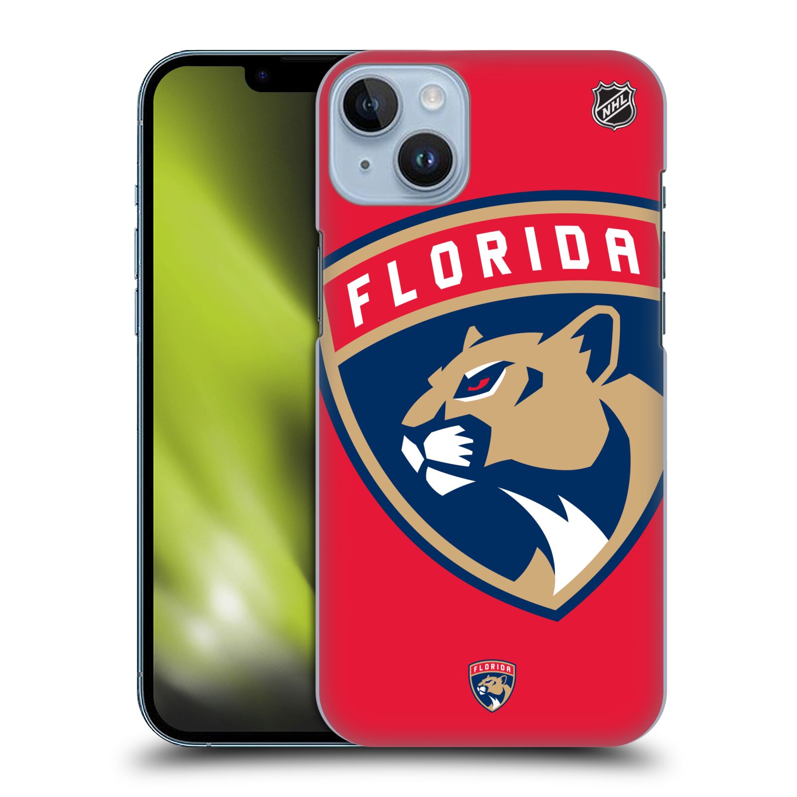 Pouzdro na mobil Apple Iphone 14 PLUS - HEAD CASE - Hokej NHL - Florida Panthers - Velký znak