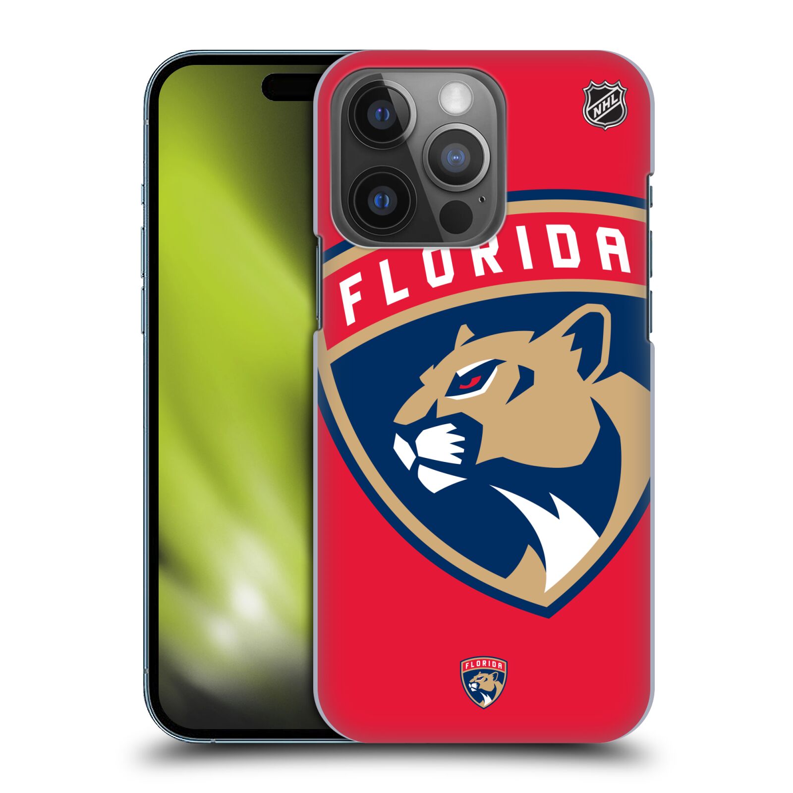 Pouzdro na mobil Apple Iphone 14 PRO - HEAD CASE - Hokej NHL - Florida Panthers - Velký znak