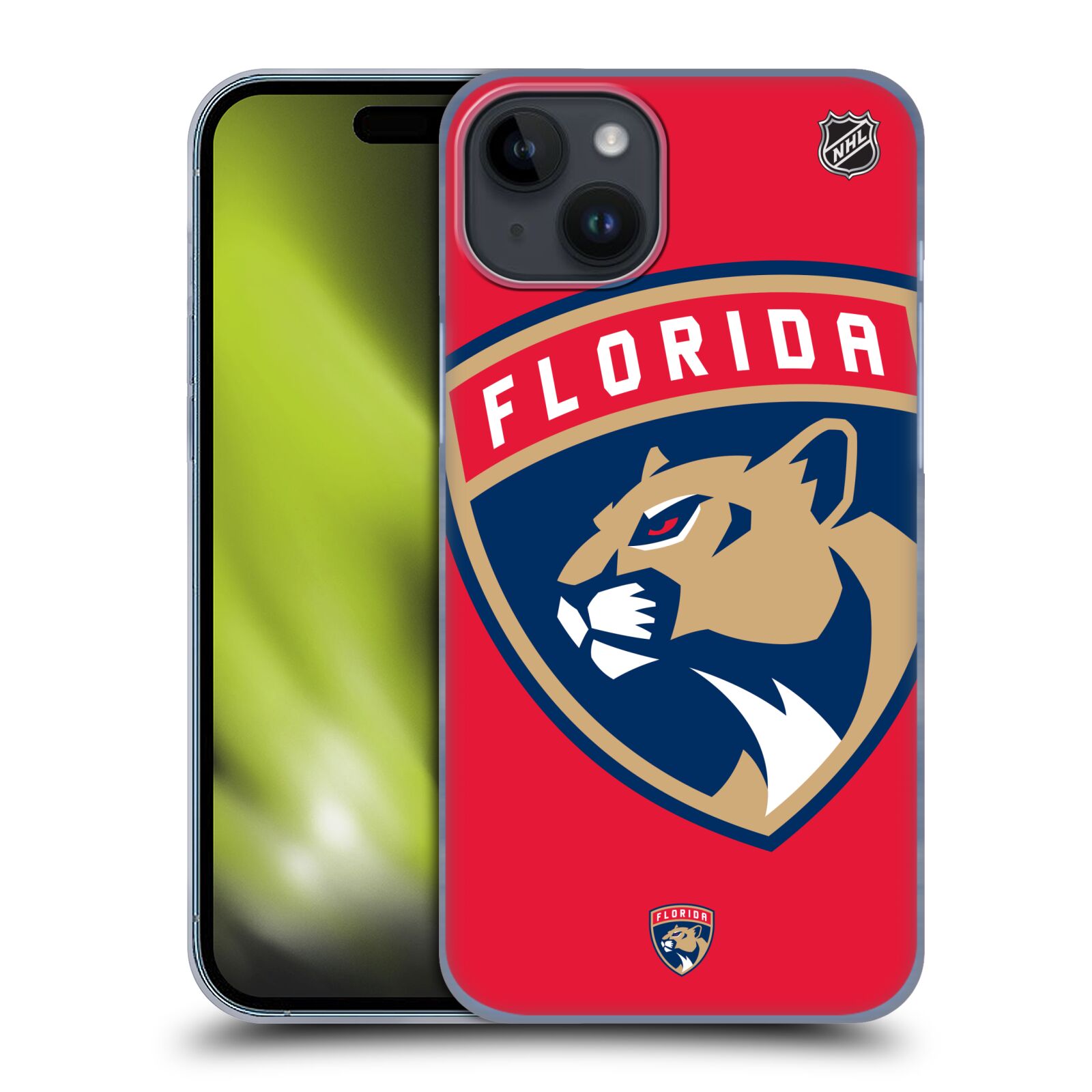 Plastový obal HEAD CASE na mobil Apple Iphone 15 PLUS  Hokej NHL - Florida Panthers - Velký znak