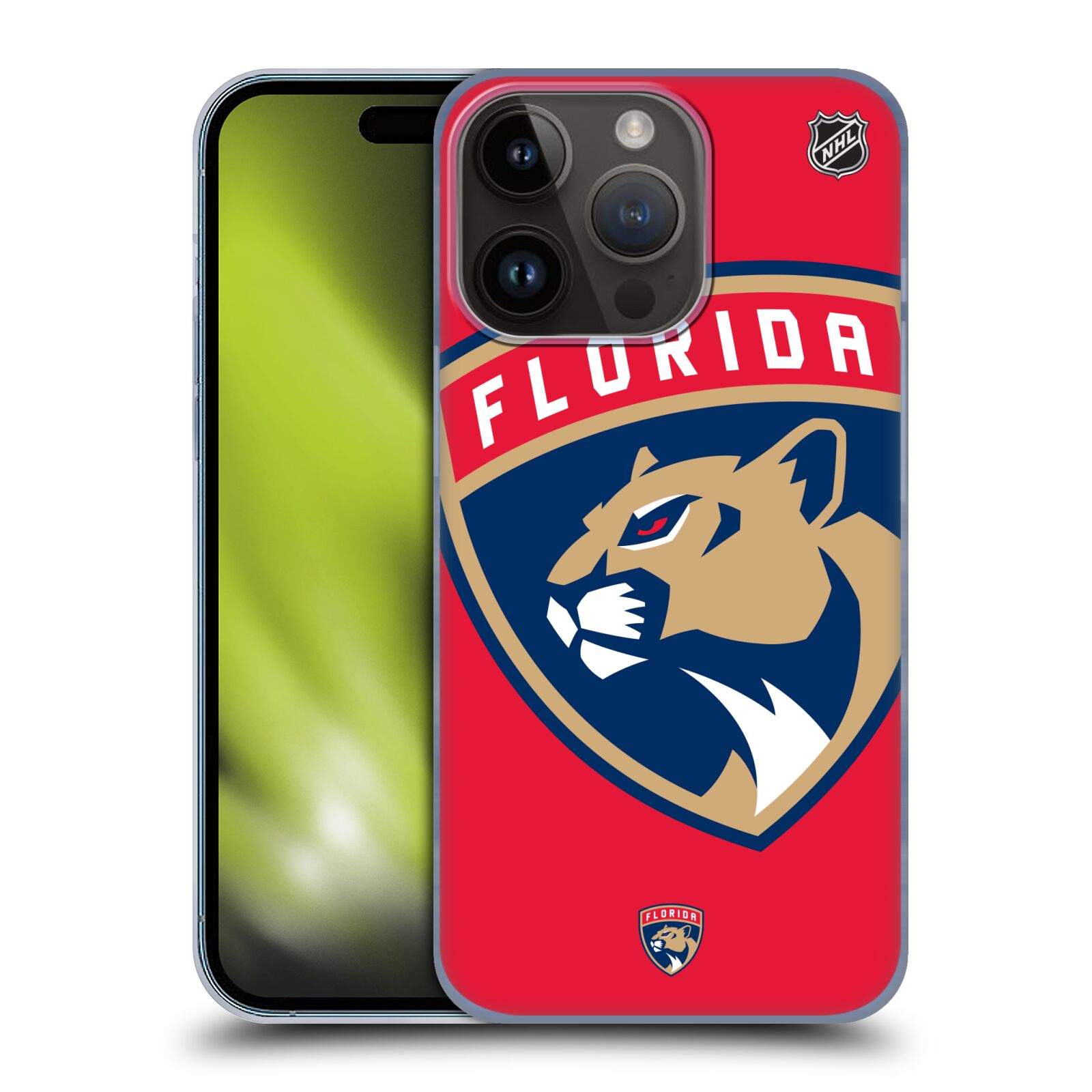 Plastový obal HEAD CASE na mobil Apple Iphone 15 Pro  Hokej NHL - Florida Panthers - Velký znak