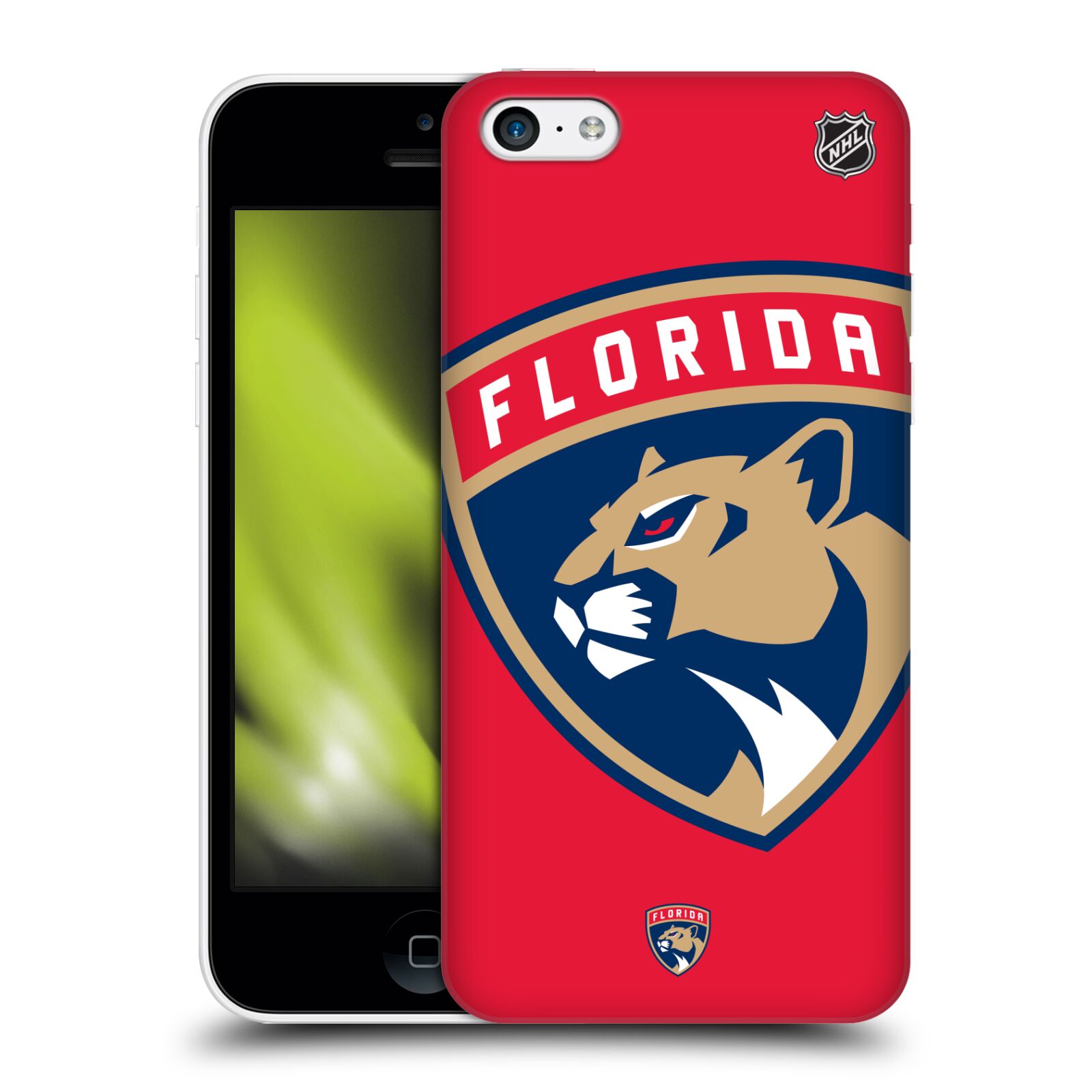 Pouzdro na mobil Apple Iphone 5C - HEAD CASE - Hokej NHL - Florida Panthers - Velký znak
