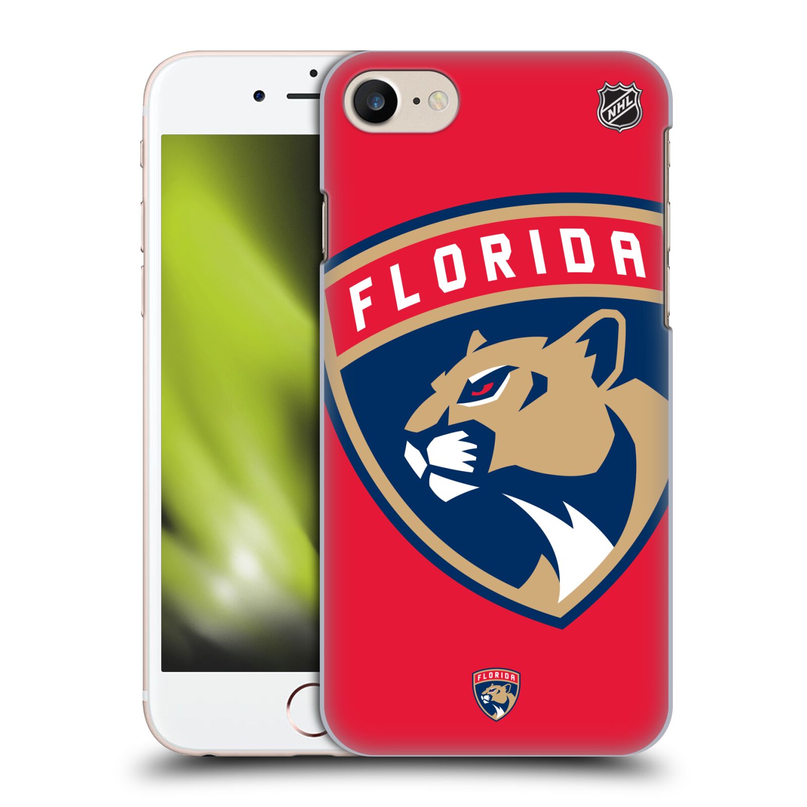 Pouzdro na mobil Apple Iphone 7/8 - HEAD CASE - Hokej NHL - Florida Panthers - Velký znak