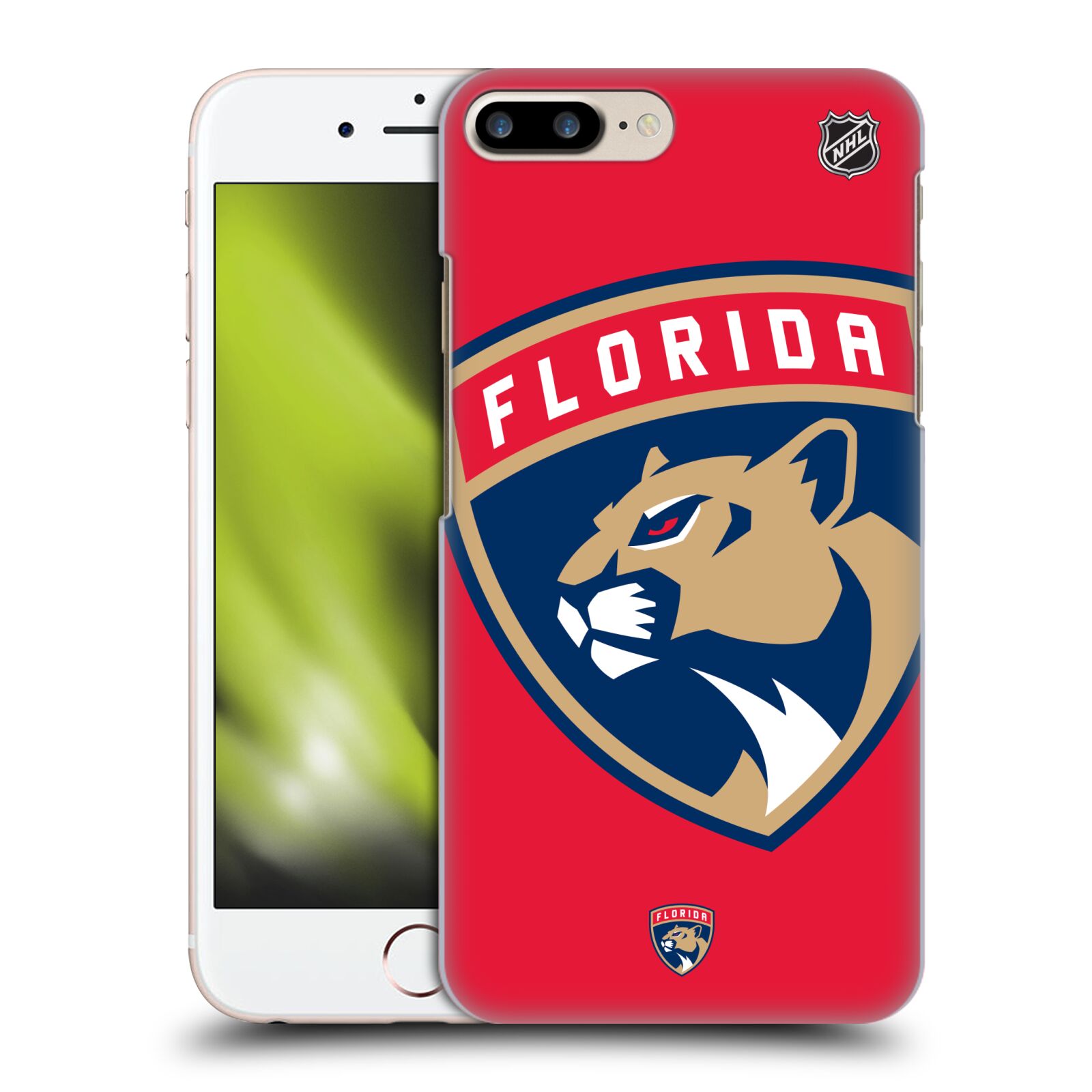 Pouzdro na mobil Apple Iphone 7/8 PLUS - HEAD CASE - Hokej NHL - Florida Panthers - Velký znak