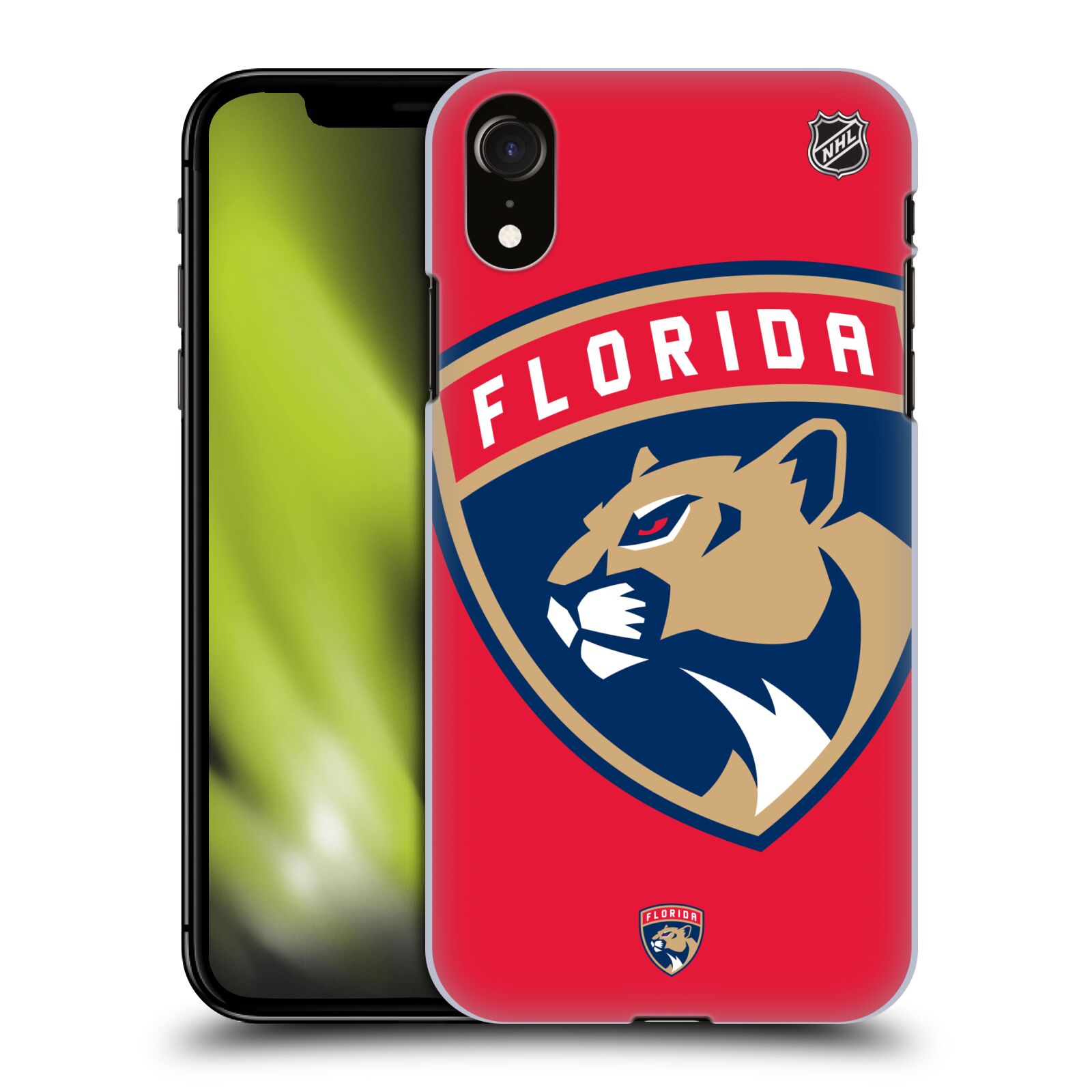Pouzdro na mobil Apple Iphone XR - HEAD CASE - Hokej NHL - Florida Panthers - Velký znak