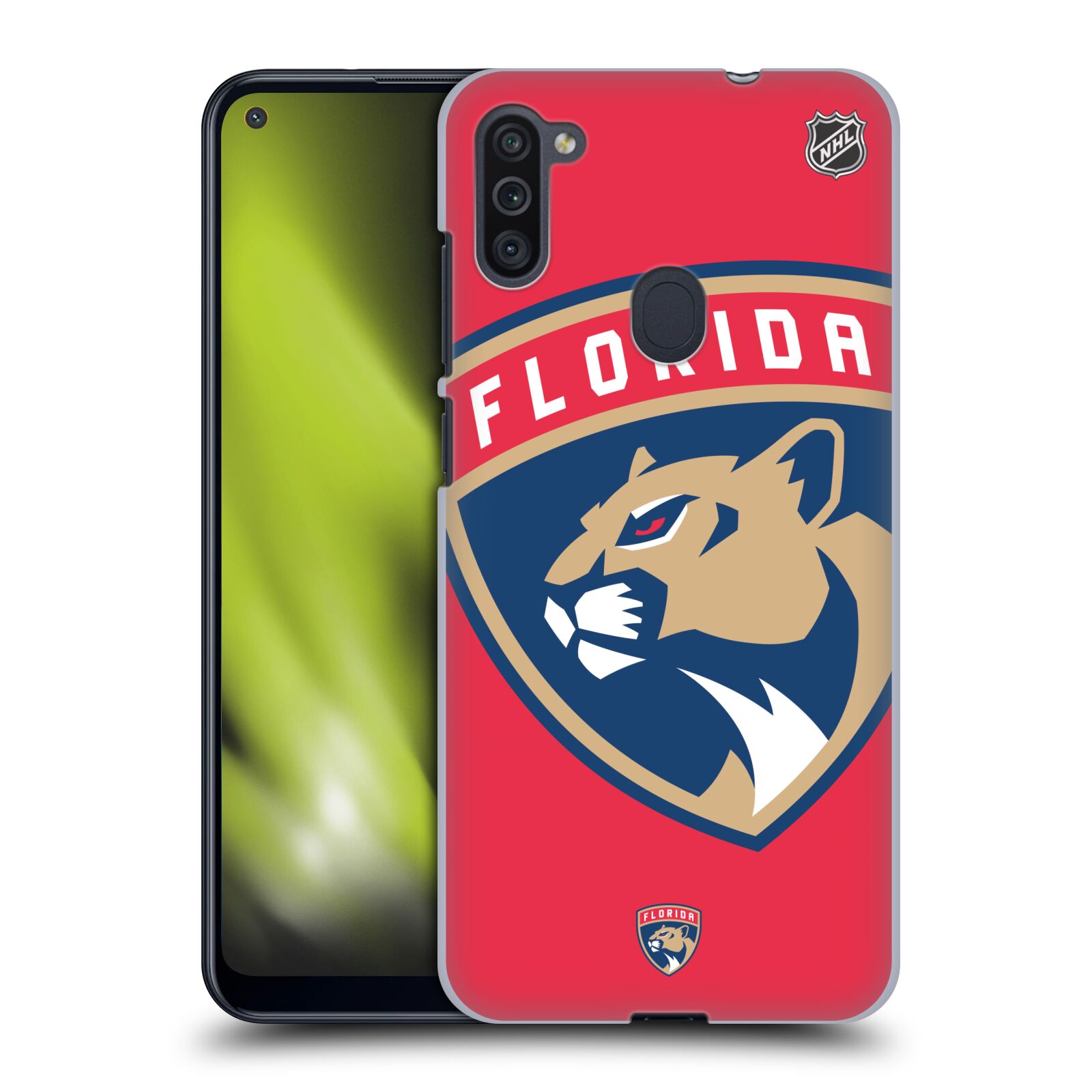Pouzdro na mobil Samsung Galaxy M11 - HEAD CASE - Hokej NHL - Florida Panthers - Velký znak